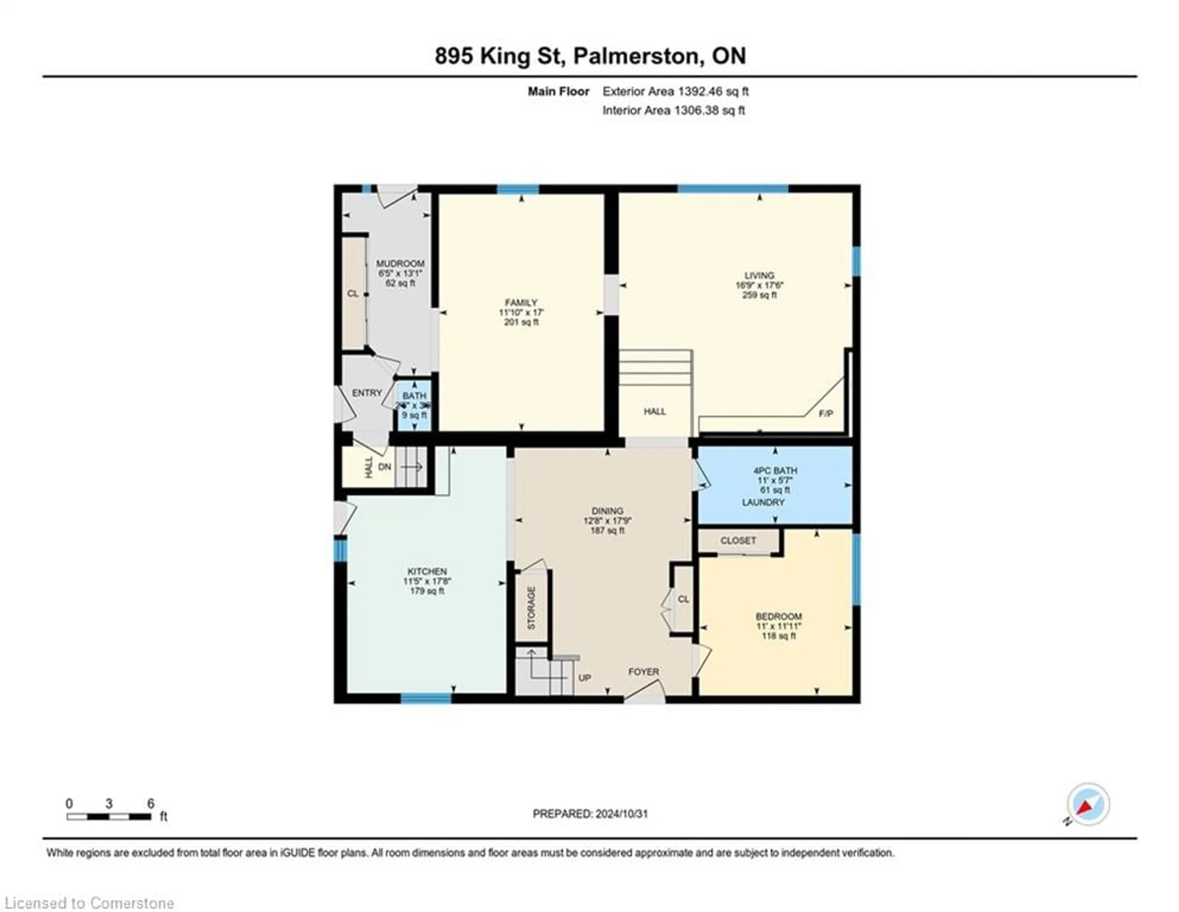 Floor plan for 895 King St, Palmerston Ontario N0G 2P0