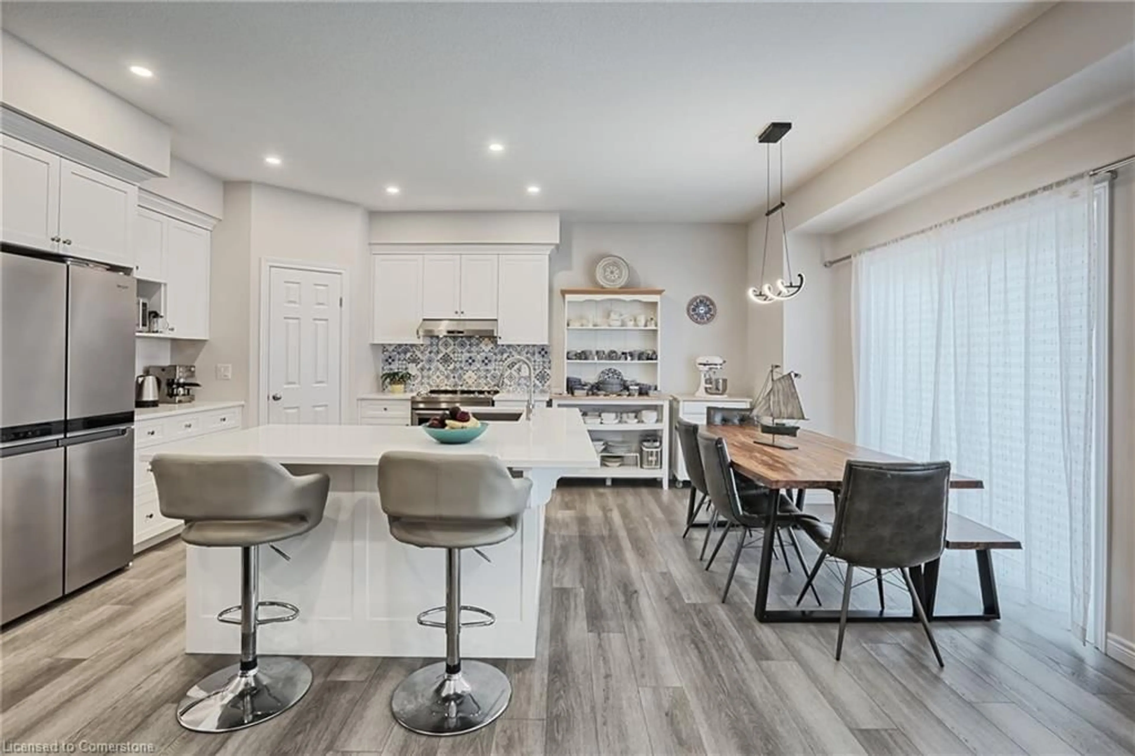 Open concept kitchen for 80 Mill Race Cres, St. Jacobs Ontario N2J 4G8