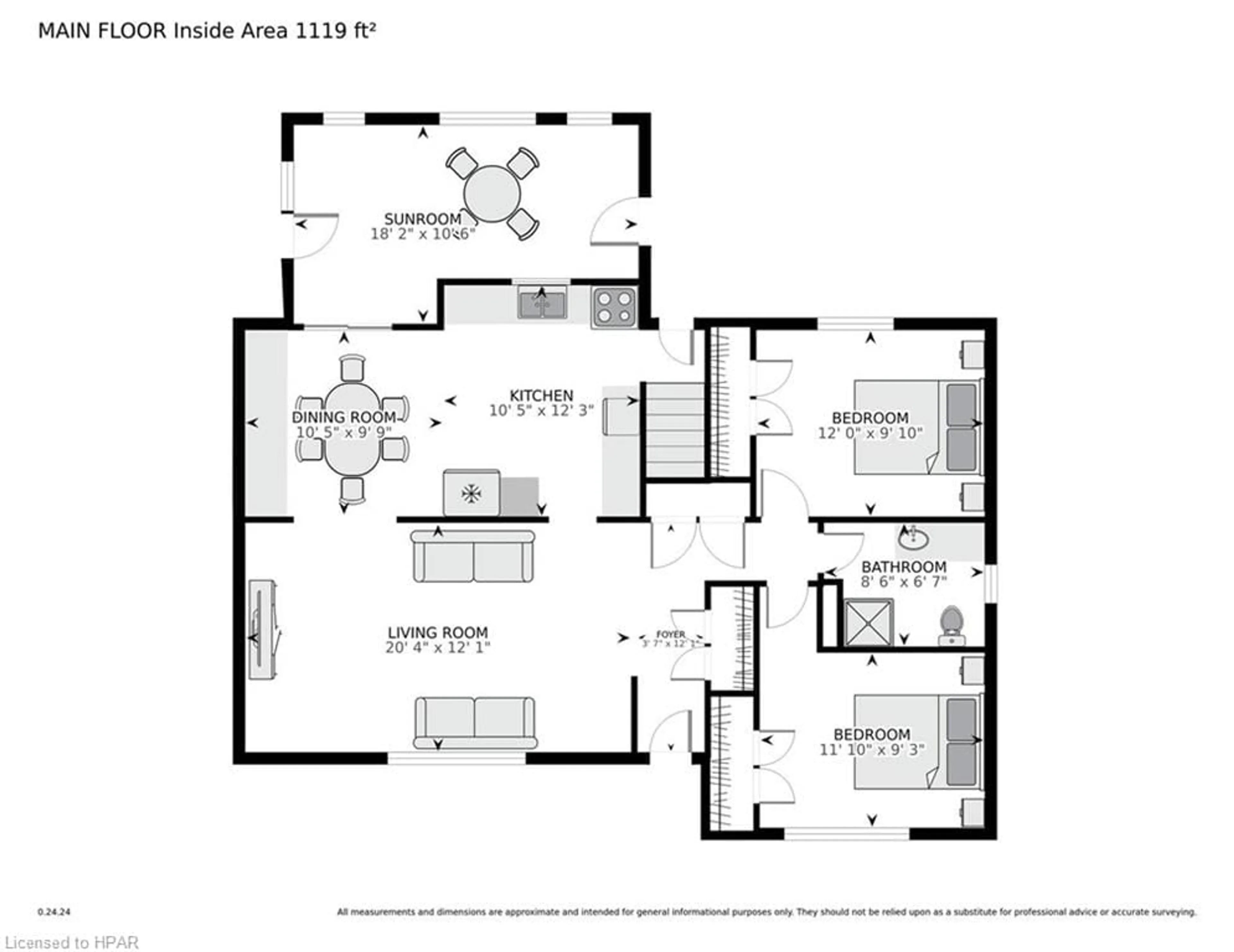 Floor plan for 7 King Cres, Hickson Ontario N0J 1L0