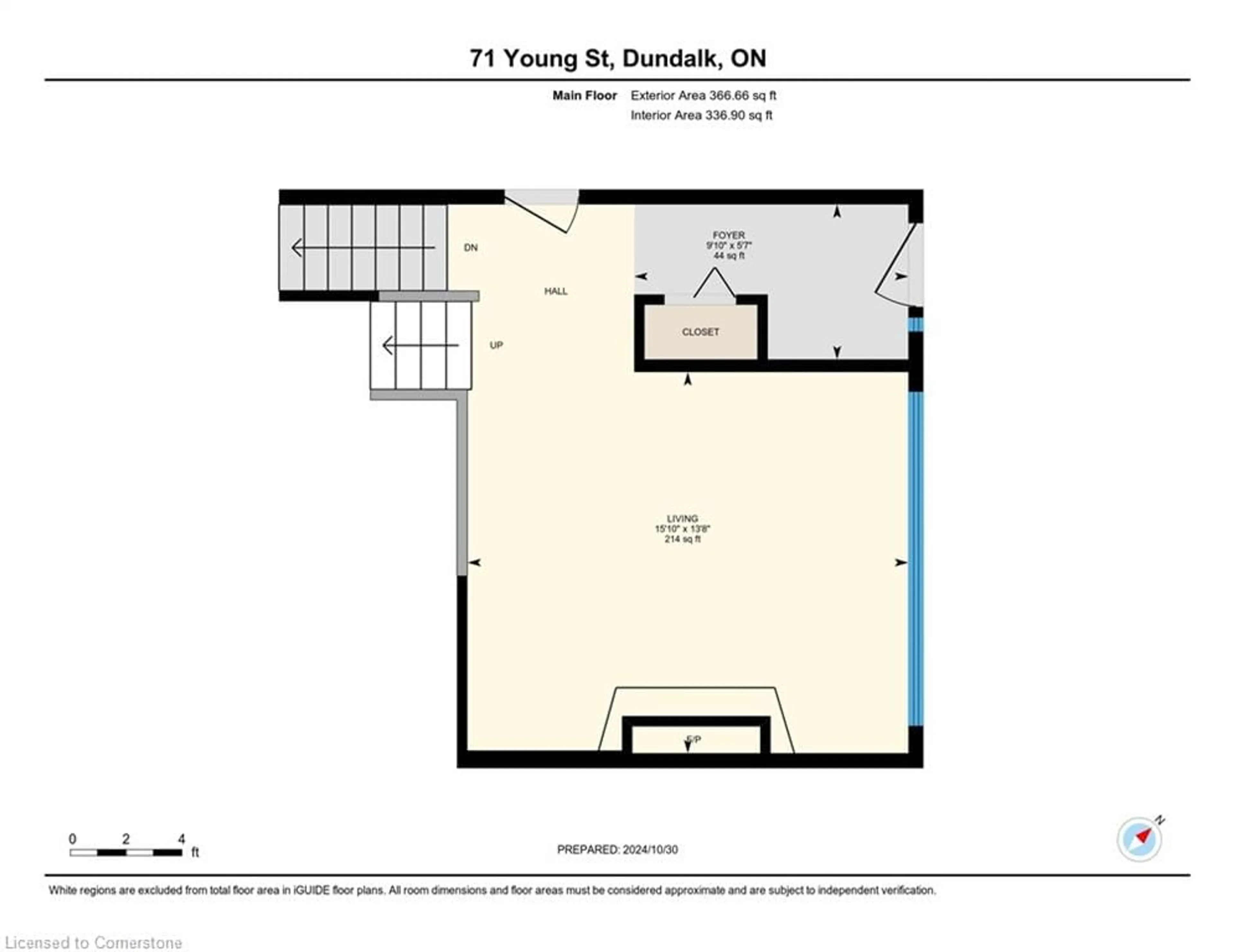 Floor plan for 71 Young St, Dundalk Ontario N0C 1B0