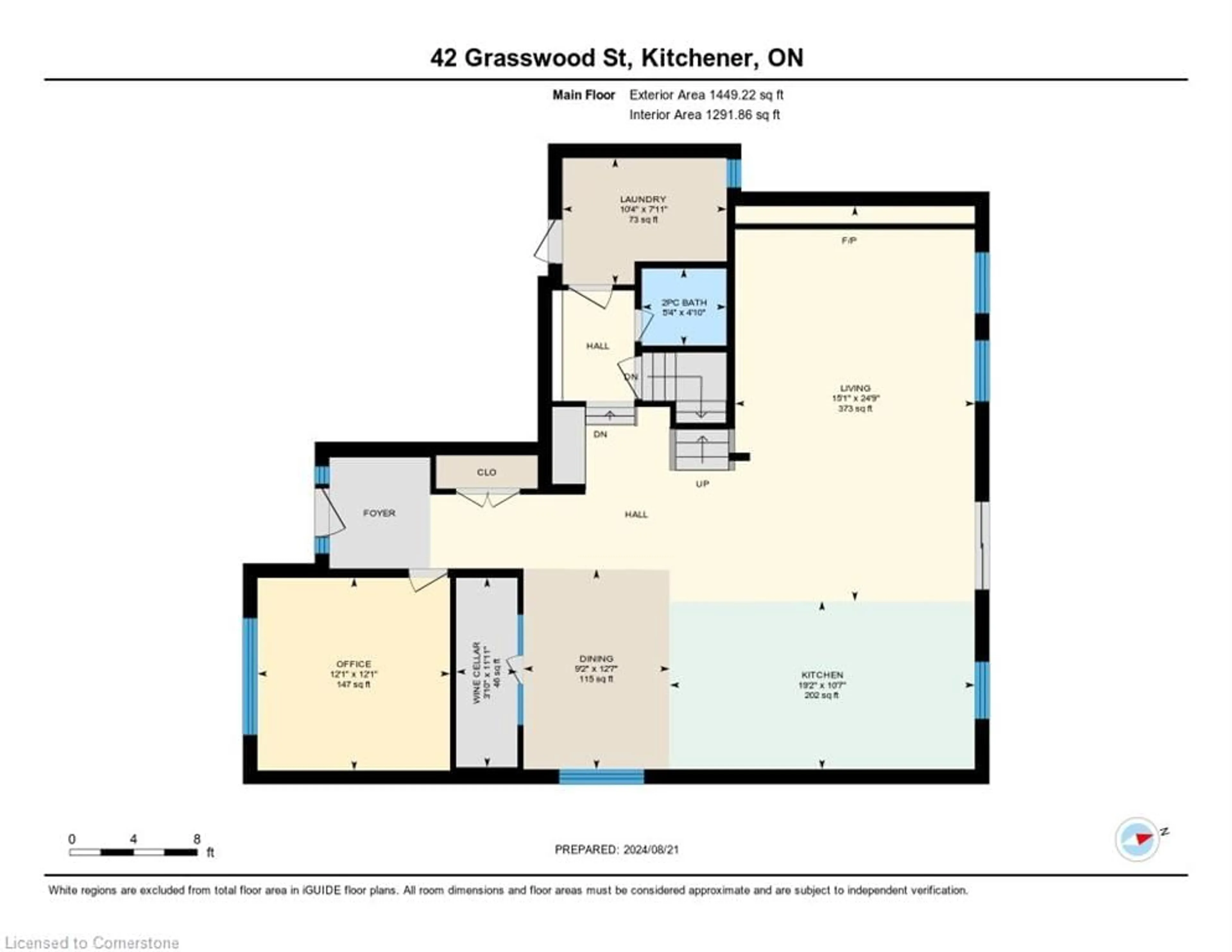 Floor plan for 42 Grasswood St, Kitchener Ontario N2A 4L2