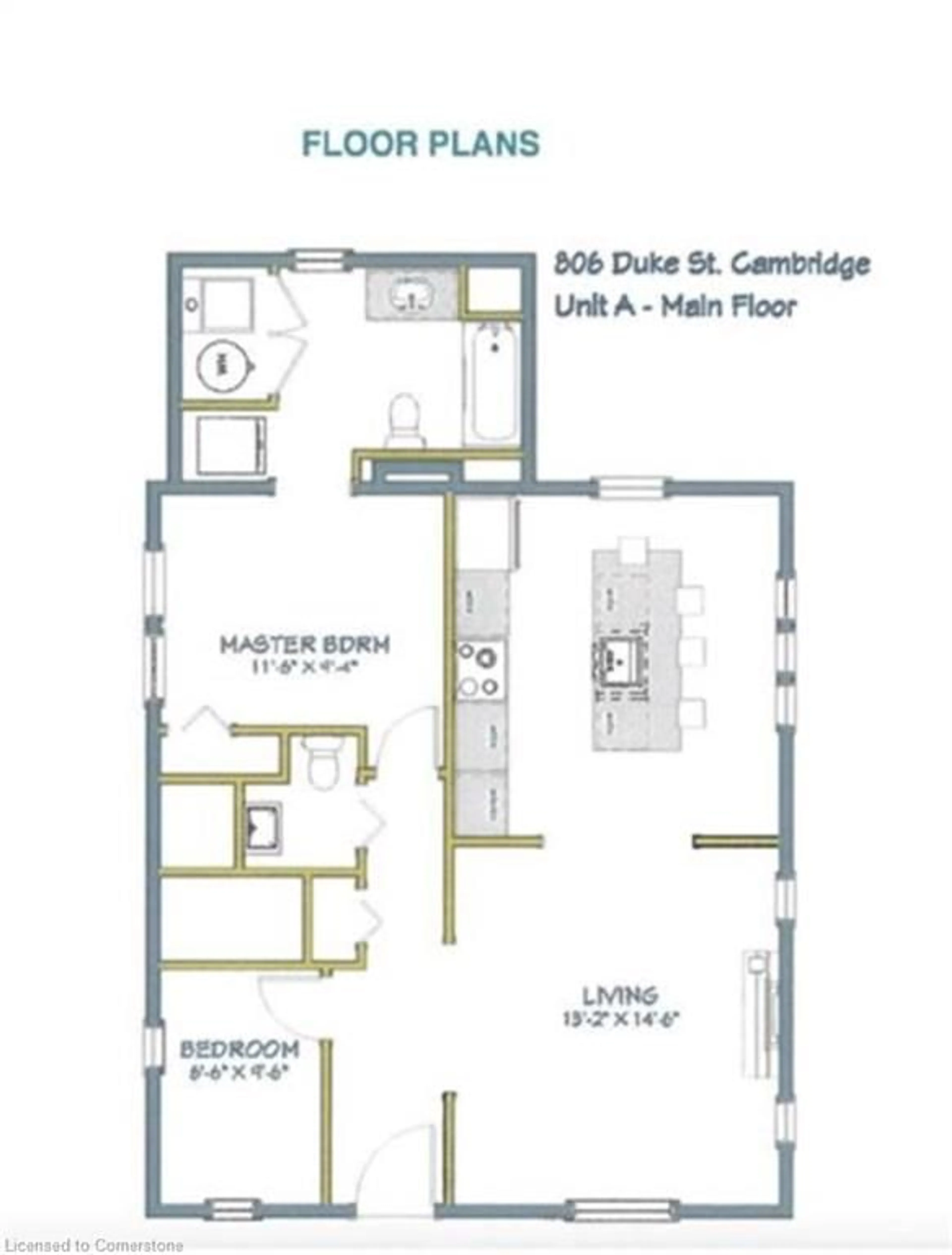 Floor plan for 806 Duke St, Cambridge Ontario N3H 3T9