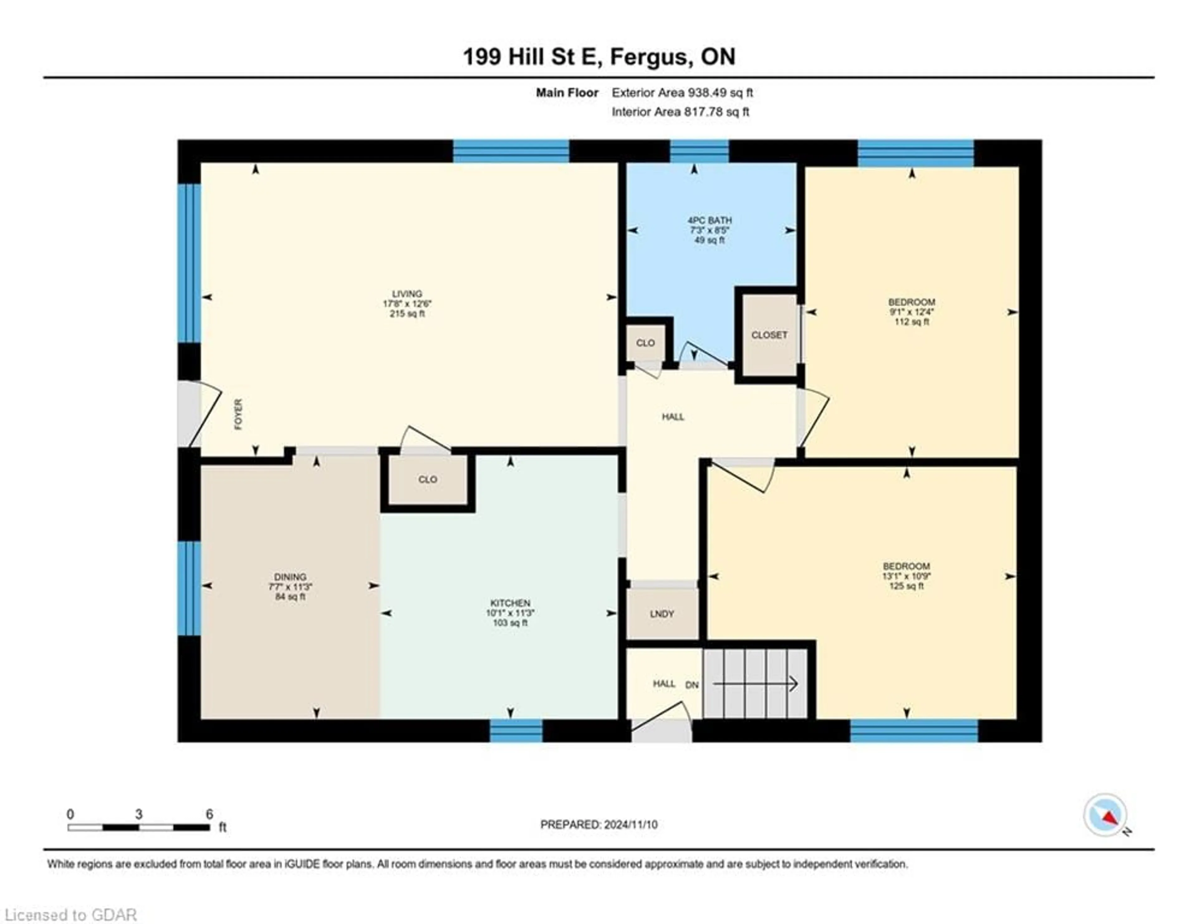 Floor plan for 199 Hill St, Fergus Ontario N1M 1H1