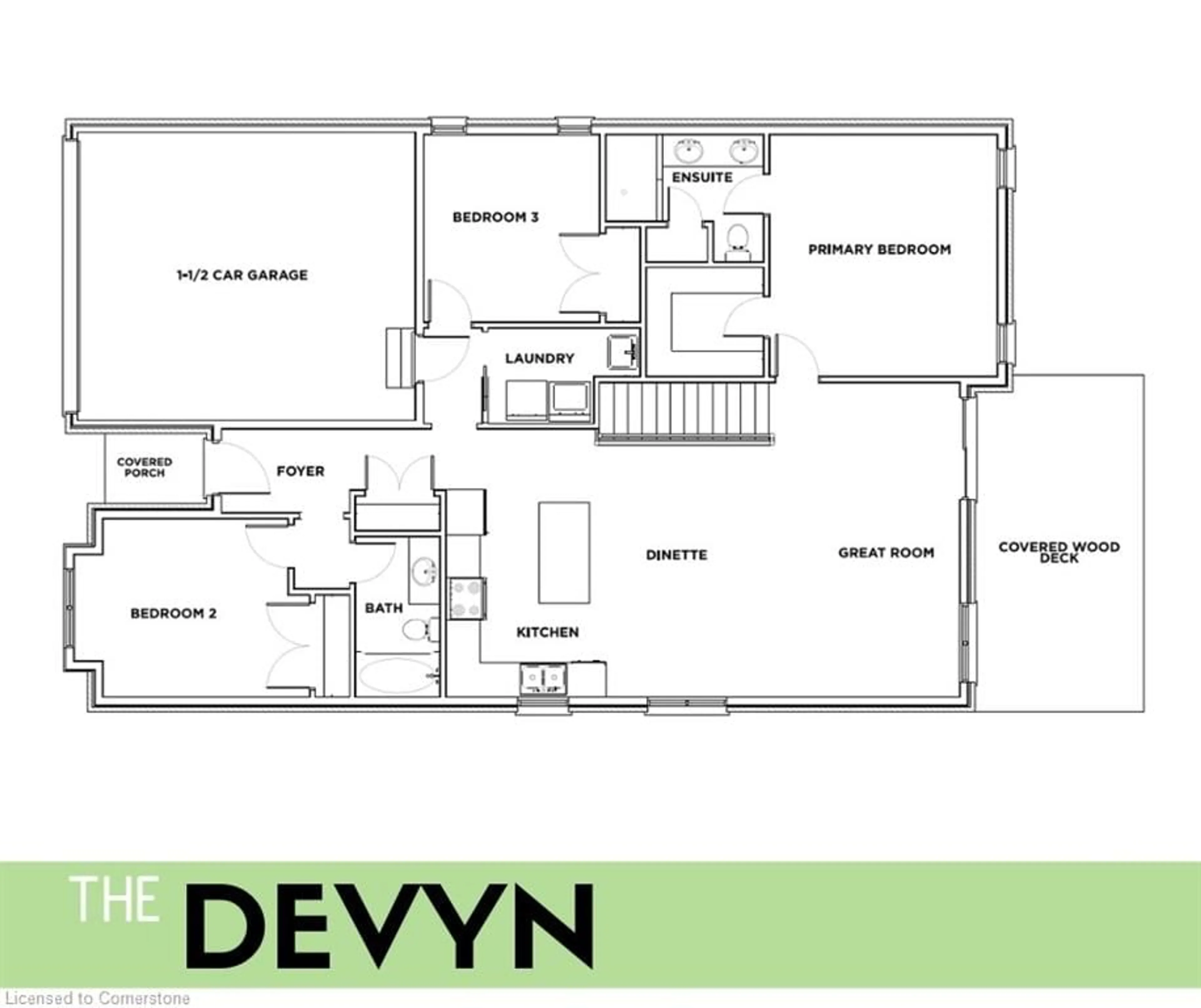 Floor plan for 51 Rogers St, Jarvis Ontario N0A 1J0