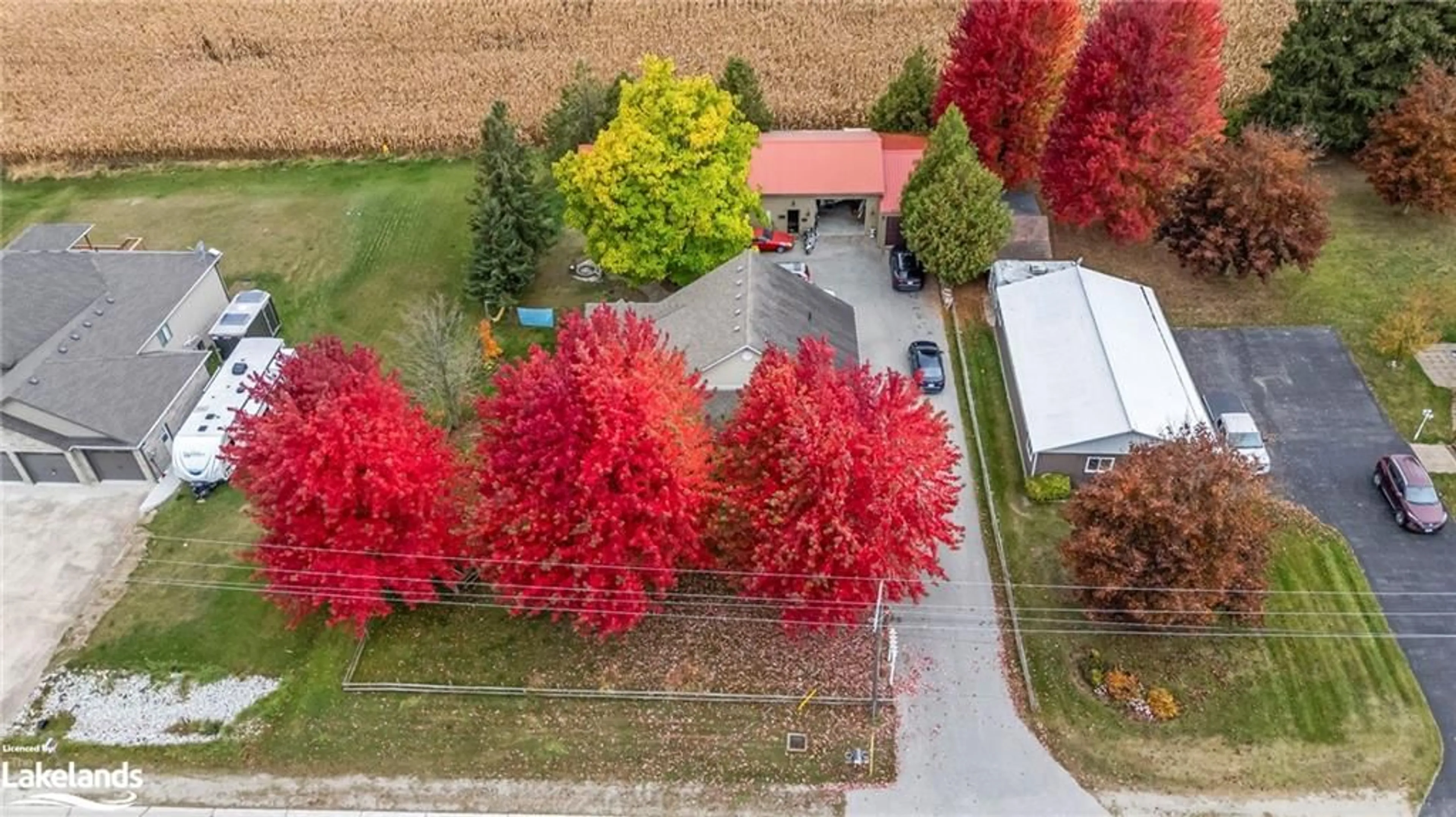 A pic from exterior of the house or condo, the fenced backyard for 4833 Bruce Rd 3, Saugeen Shores Ontario N0H 2C6