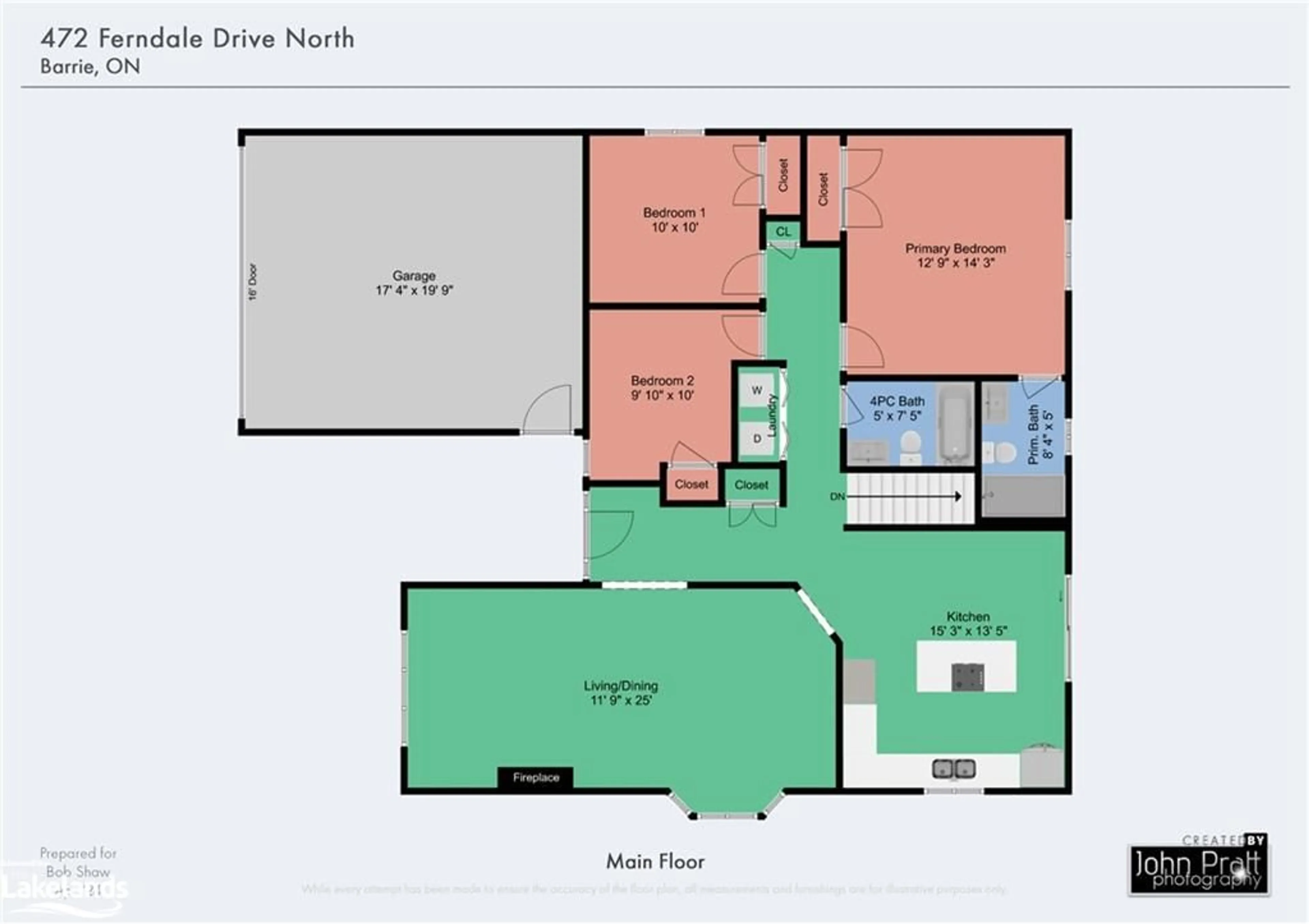 Floor plan for 472 Ferndale Dr, Barrie Ontario L4N 7X6