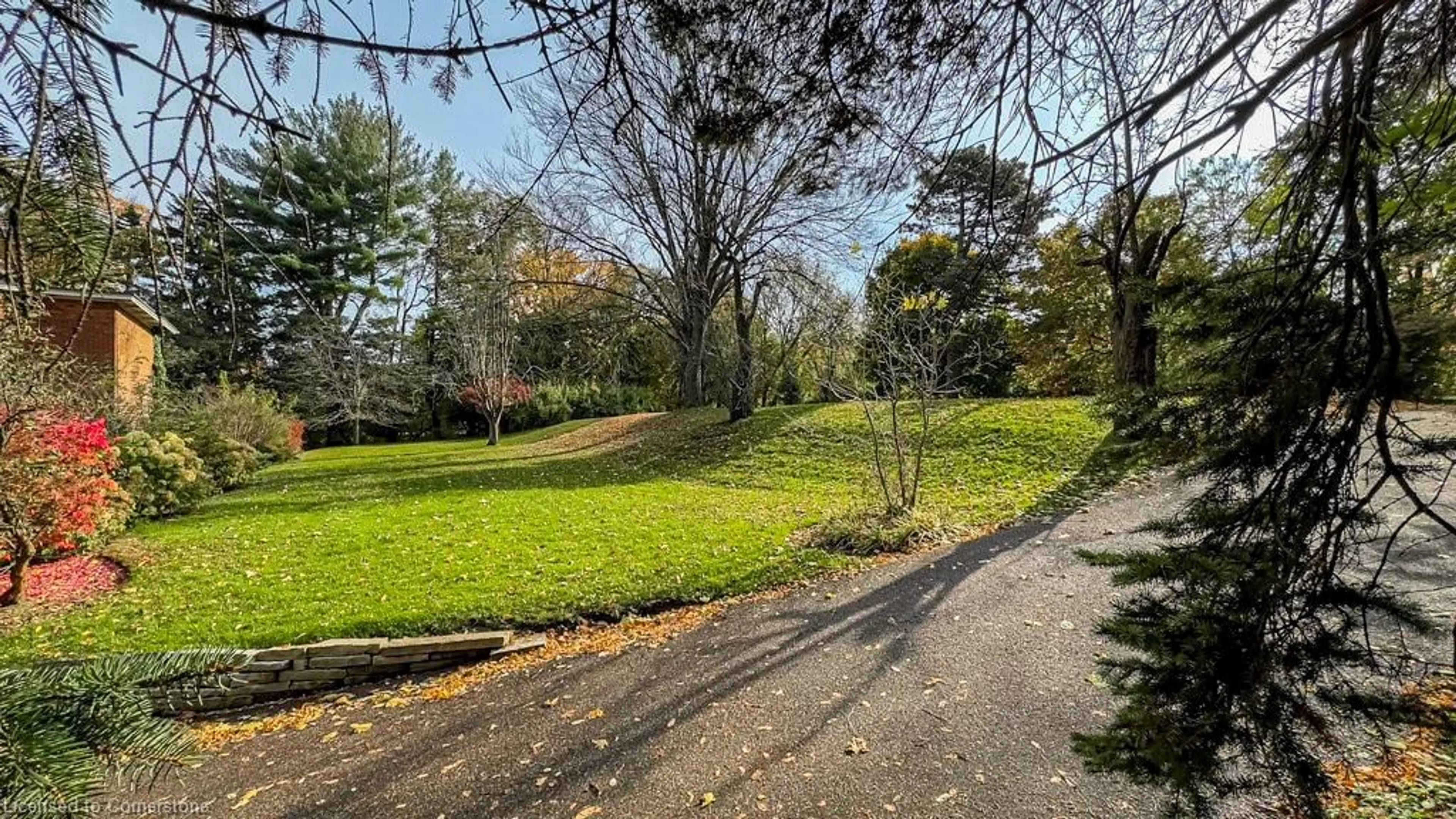 Patio, the fenced backyard for 30 South St, Dundas Ontario L9H 4C5