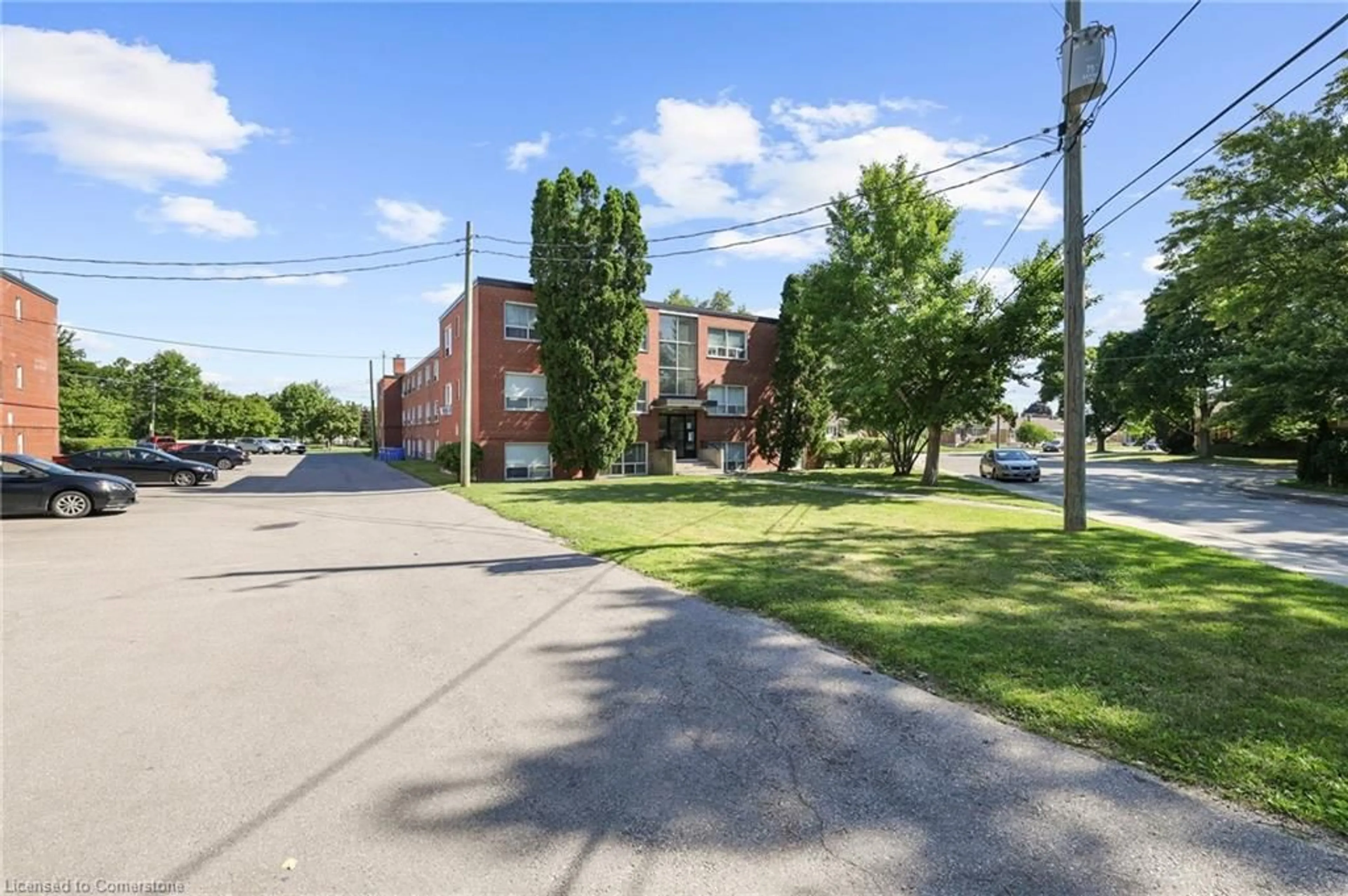 A pic from exterior of the house or condo, the street view for 37 Mericourt Rd #103, Hamilton Ontario L8S 2N5