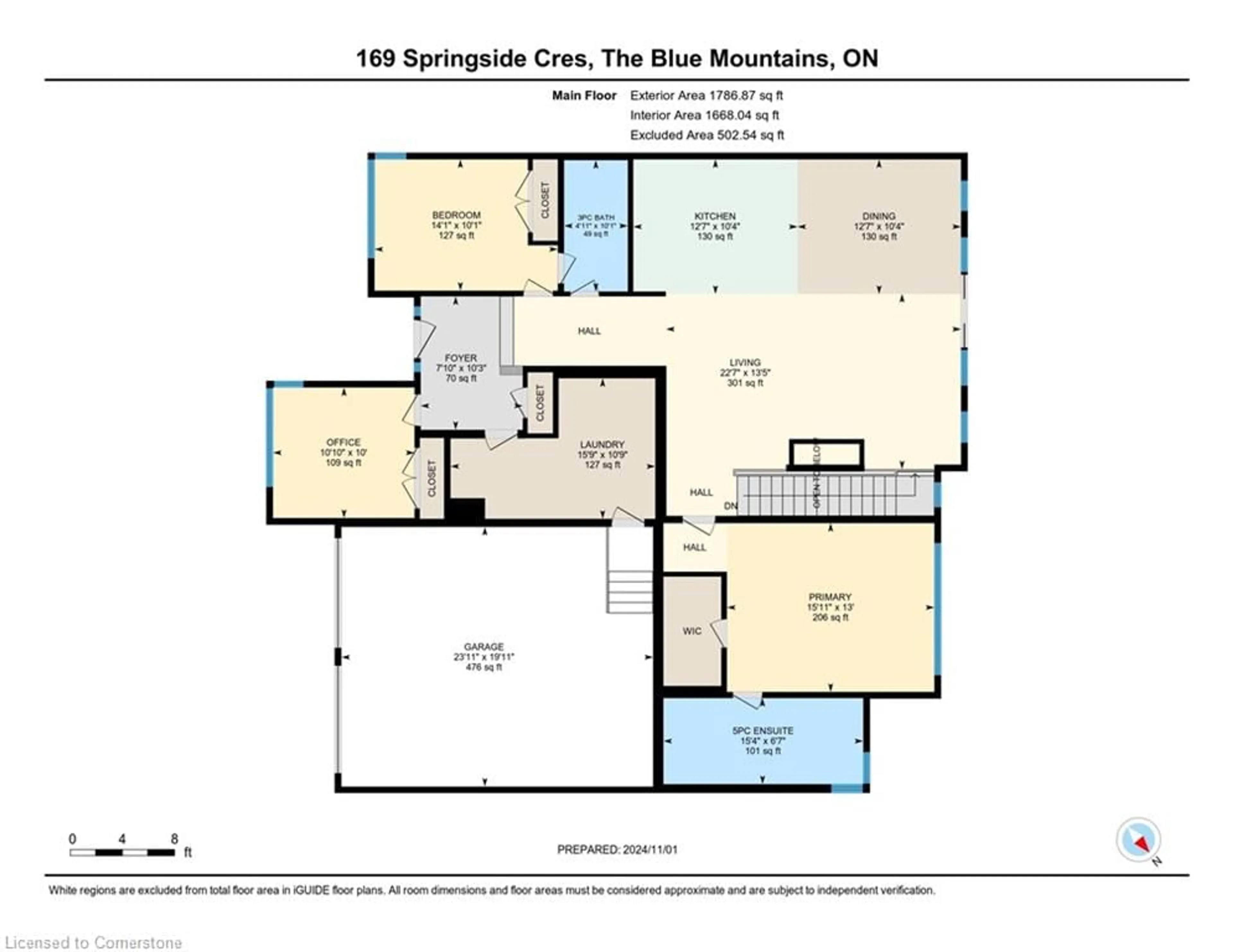 Floor plan for 169 Springside Cres, The Blue Mountains Ontario L9Y 5L3