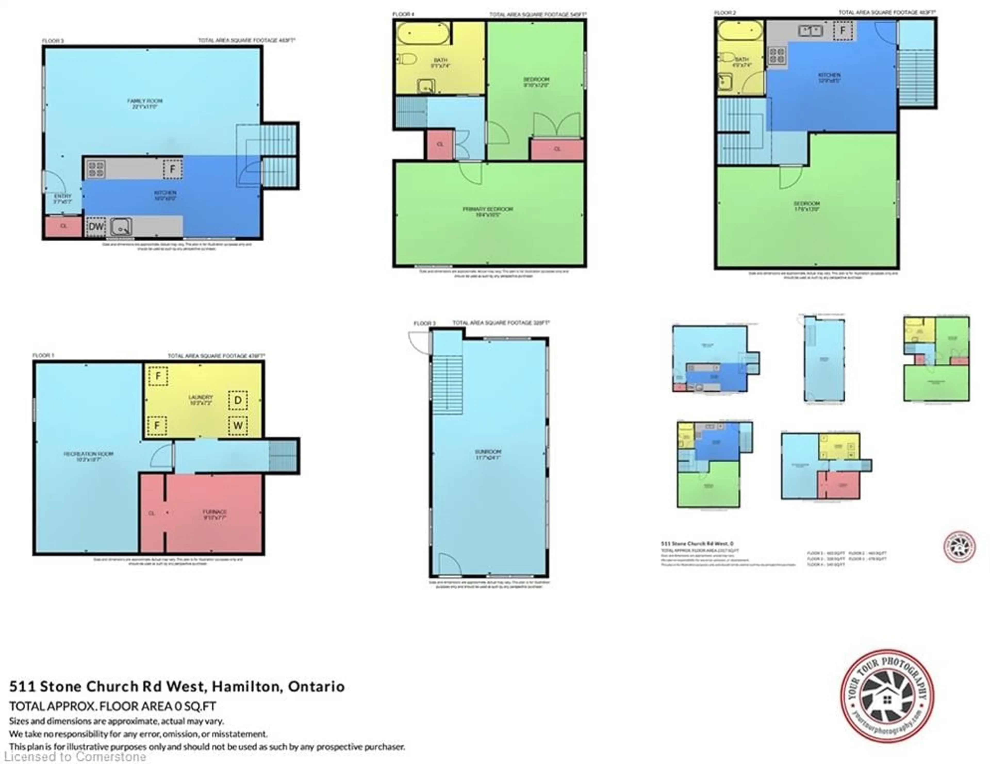 Floor plan for 511 Stone Church Rd, Hamilton Ontario L9B 1A5