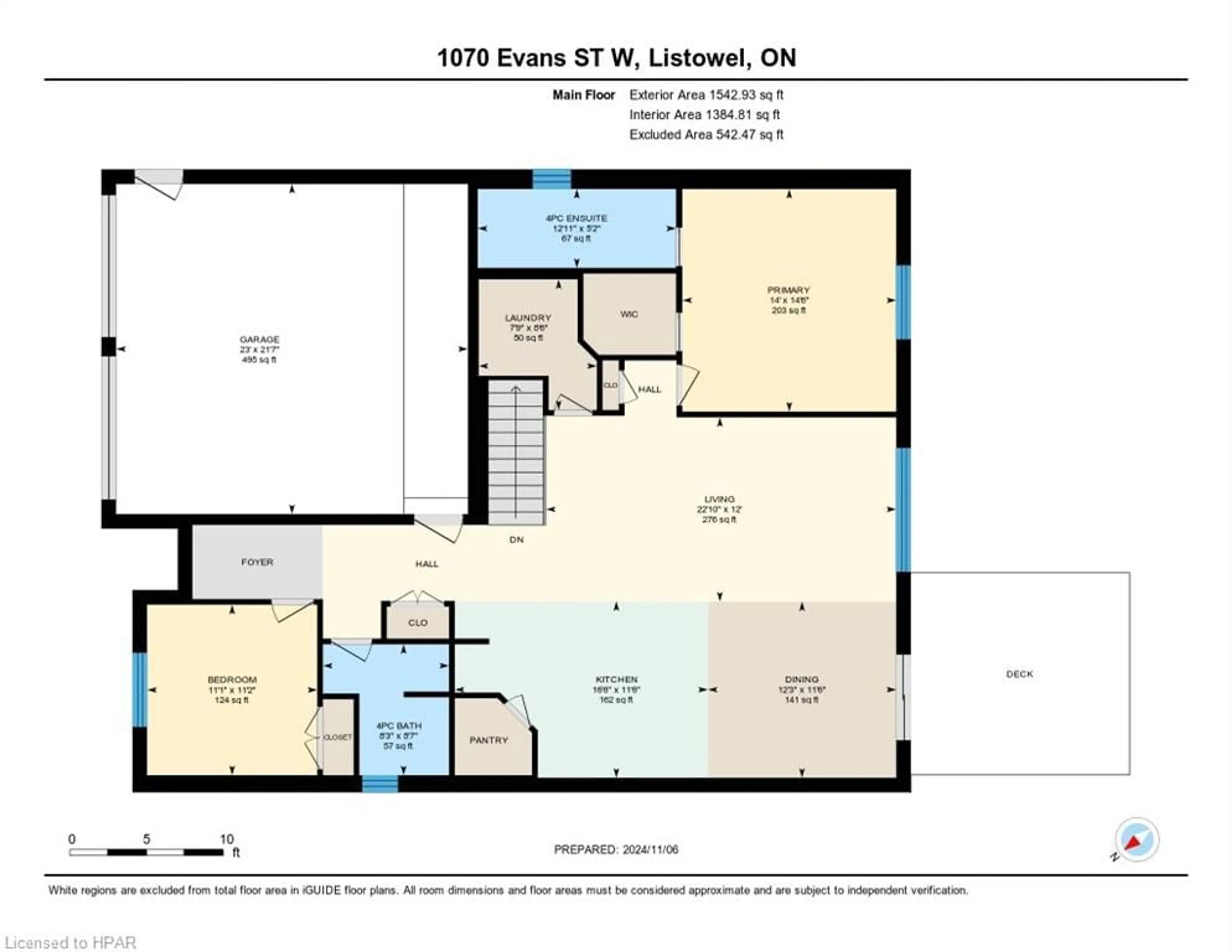 Floor plan for 1070 Evans St, Listowel Ontario N4W 0C8