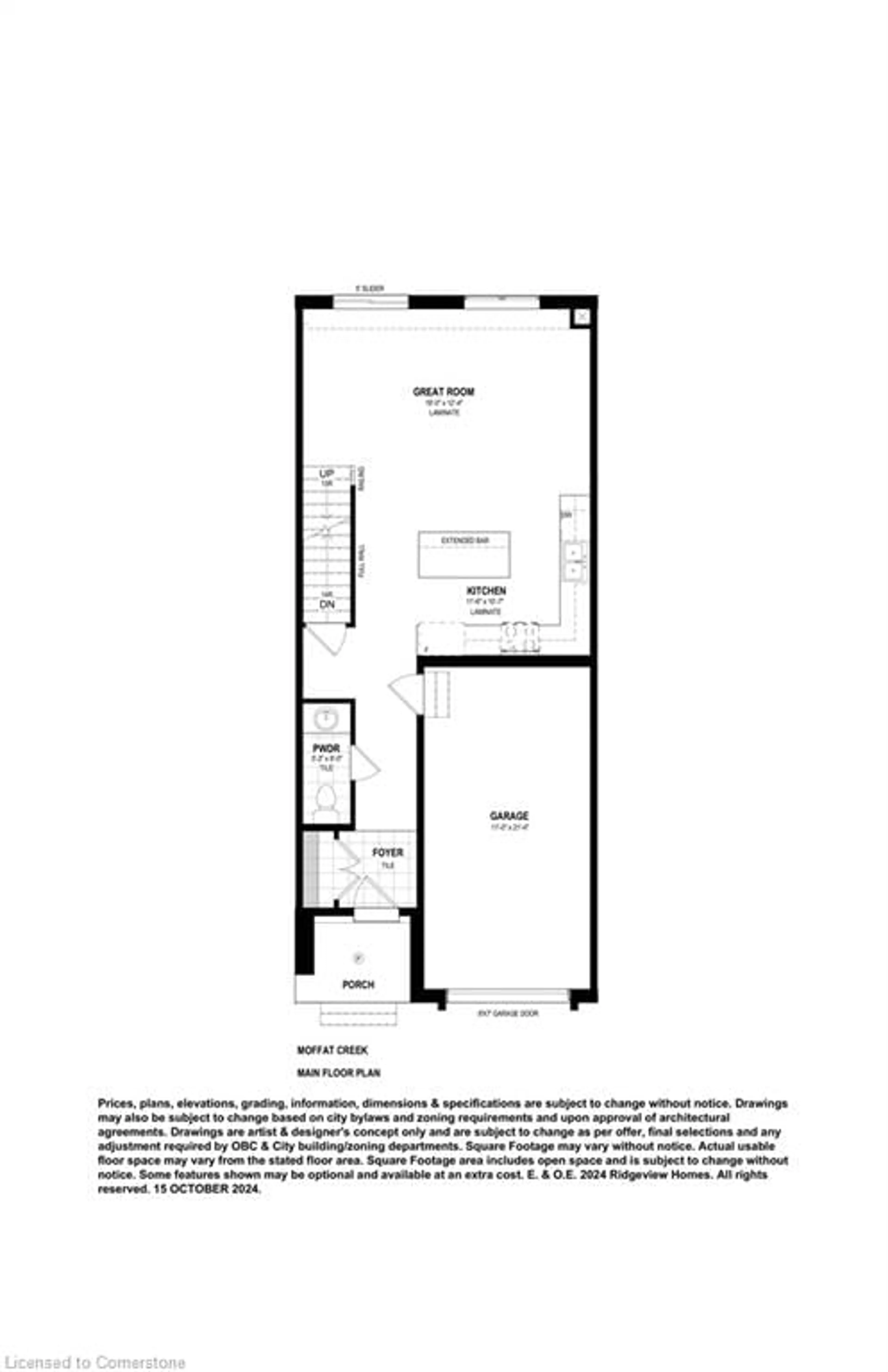 Floor plan for LOT E23 TBD Green Gate Blvd, Cambridge Ontario N1T 2C5