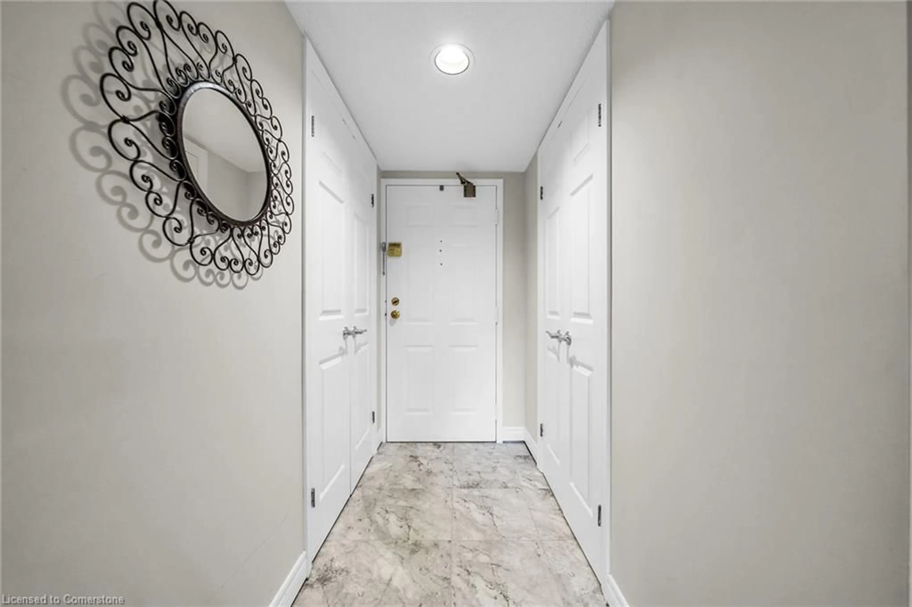 Indoor entryway, cement floor for 150 Wilson St #314, Ancaster Ontario L9G 4E7