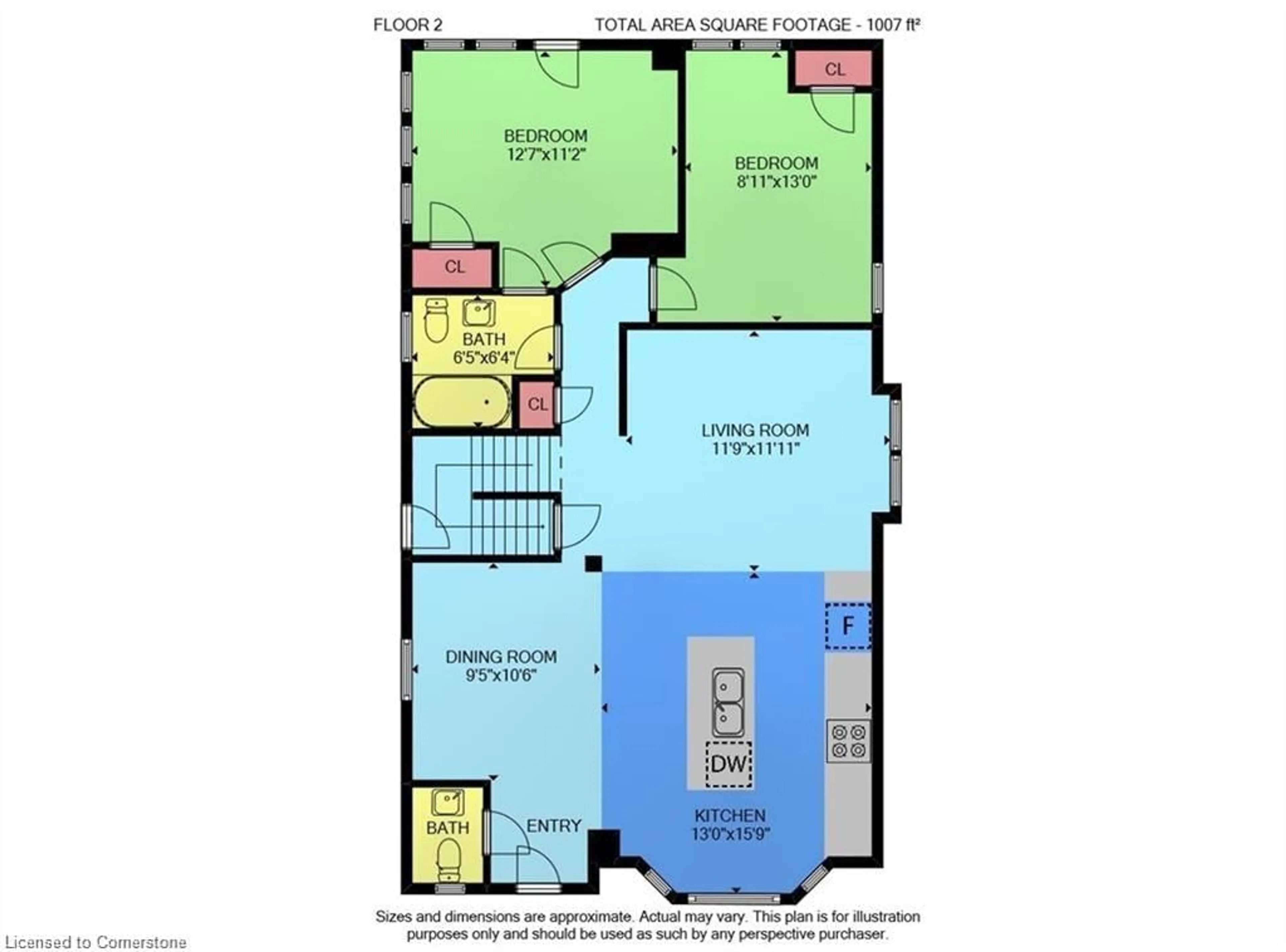 Floor plan for 316 Houghton Ave, Hamilton Ontario L9K 2N3