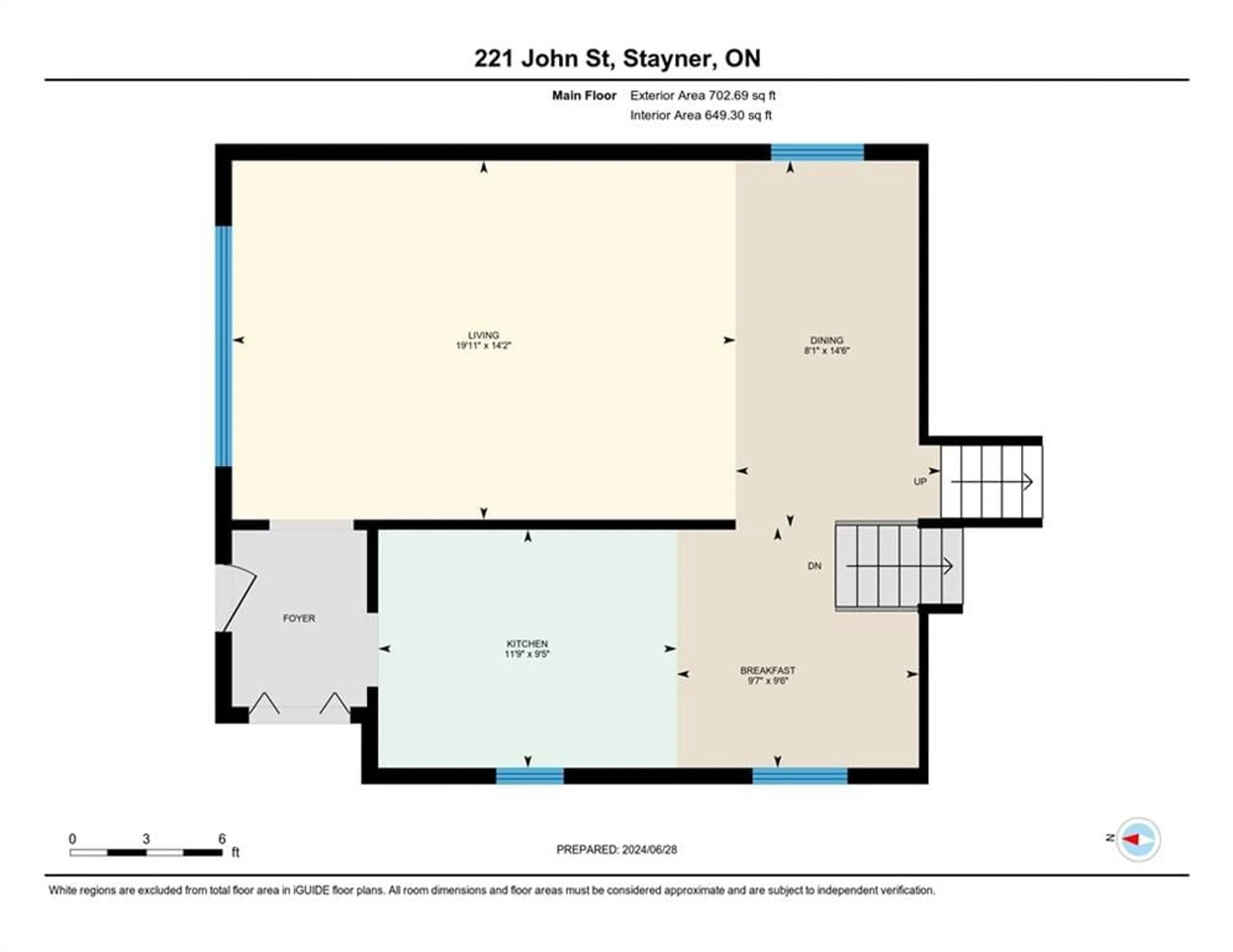 Floor plan for 221 John Street, Stayner Ontario L0M 1S0