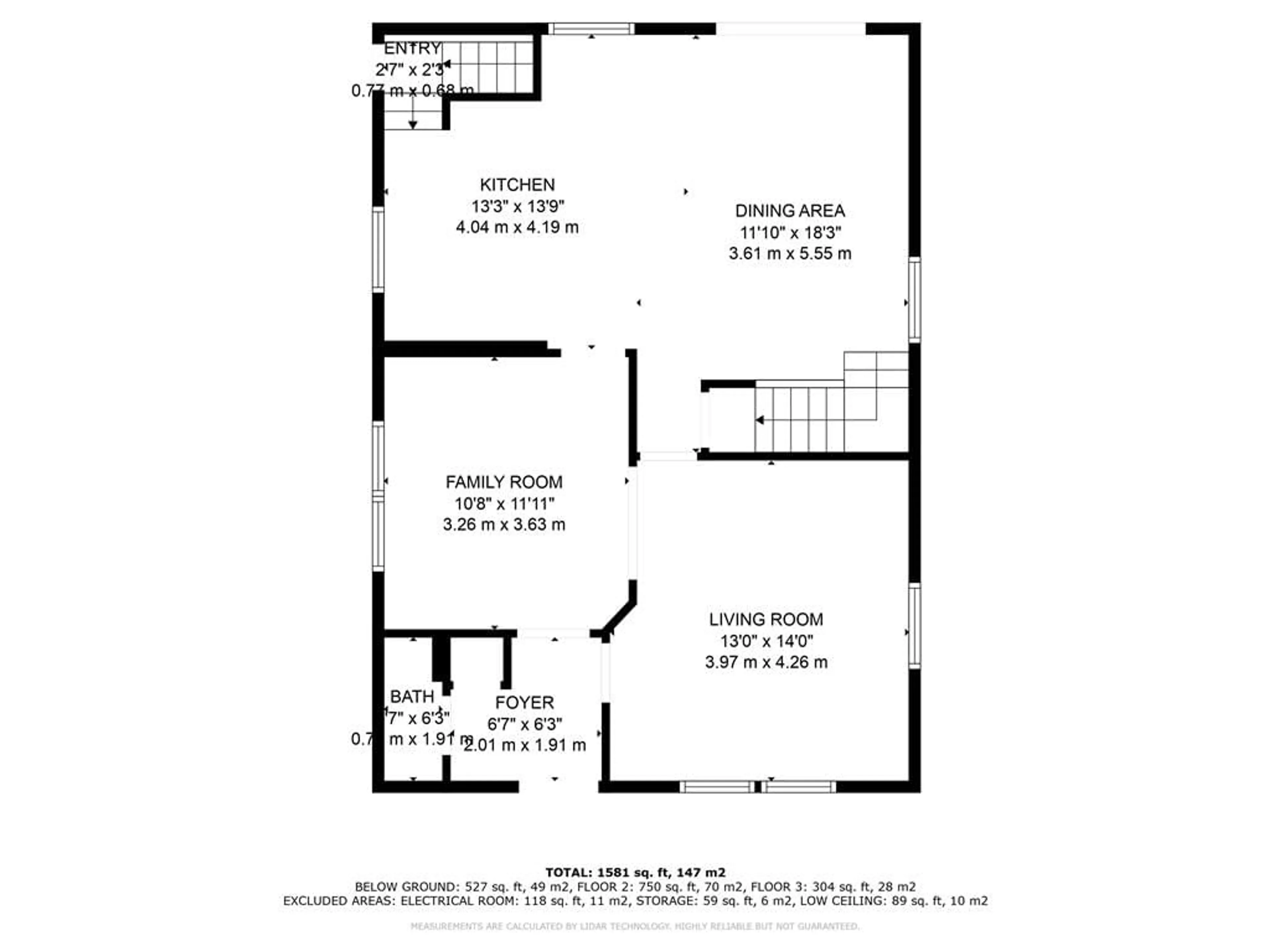 Floor plan for 514 Queen St, Midland Ontario L4R 3J5