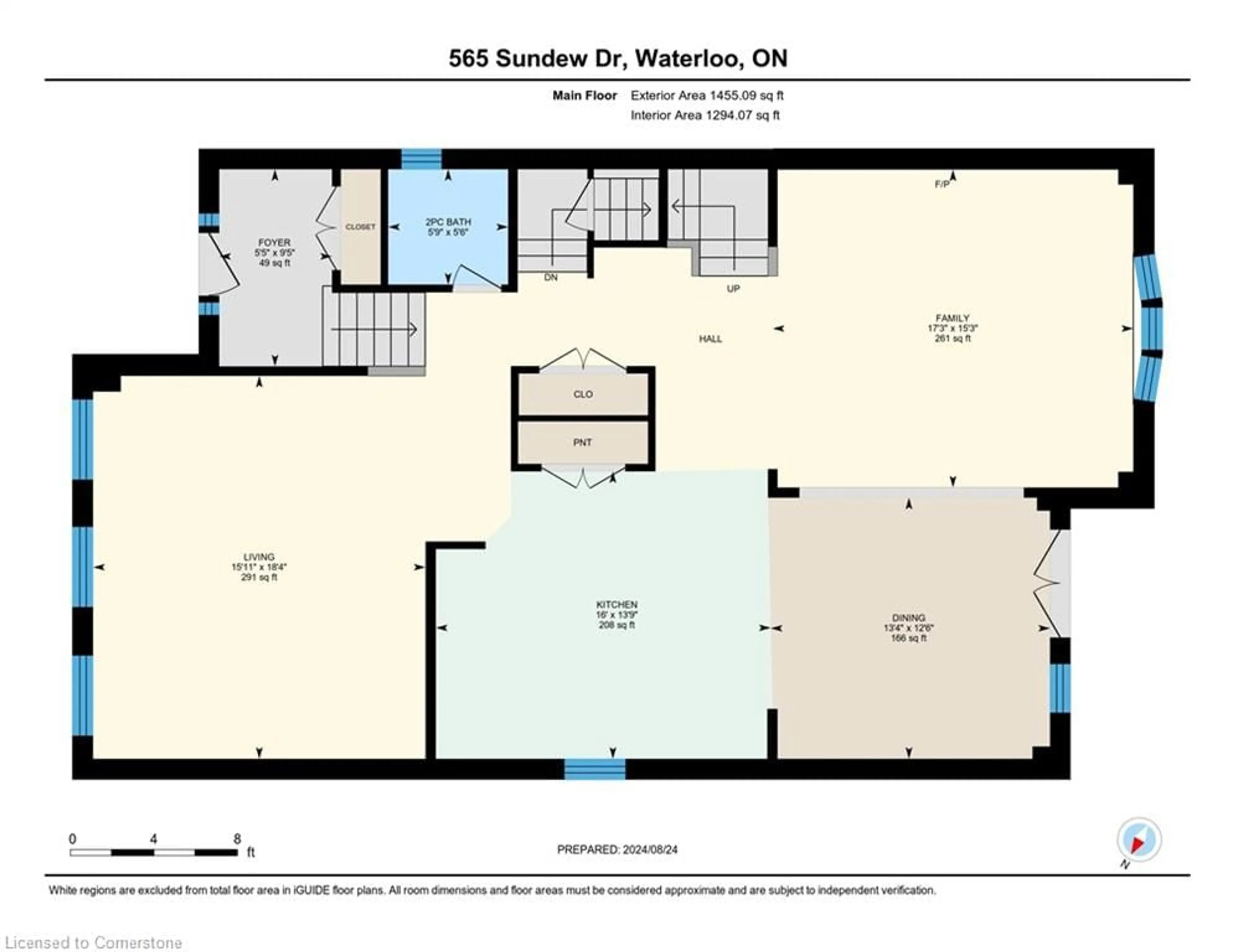 Floor plan for 565 Sundew Dr, Waterloo Ontario N2V 0B9