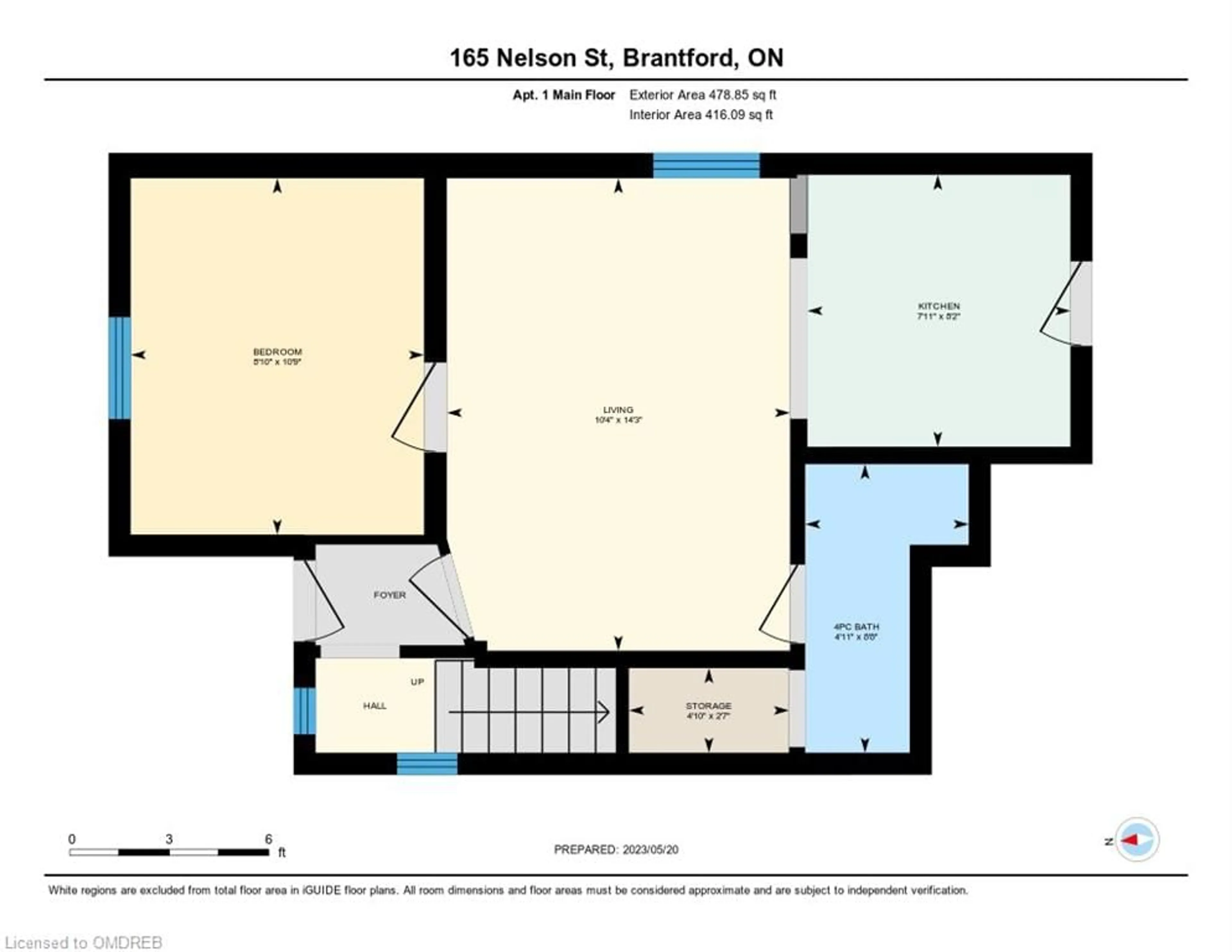 Floor plan for 165 Nelson St, Brantford Ontario N3S 4B7