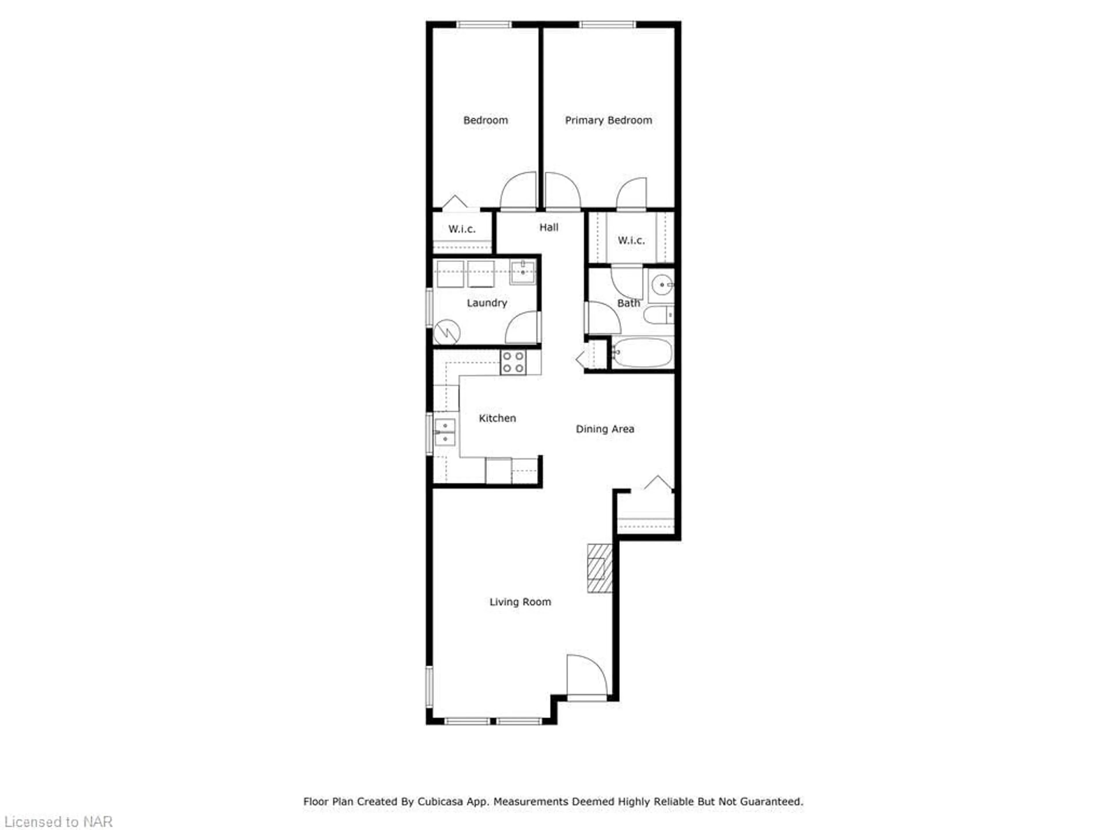 Floor plan for 2 Walnut St #110, St. Catharines Ontario L2T 1H3