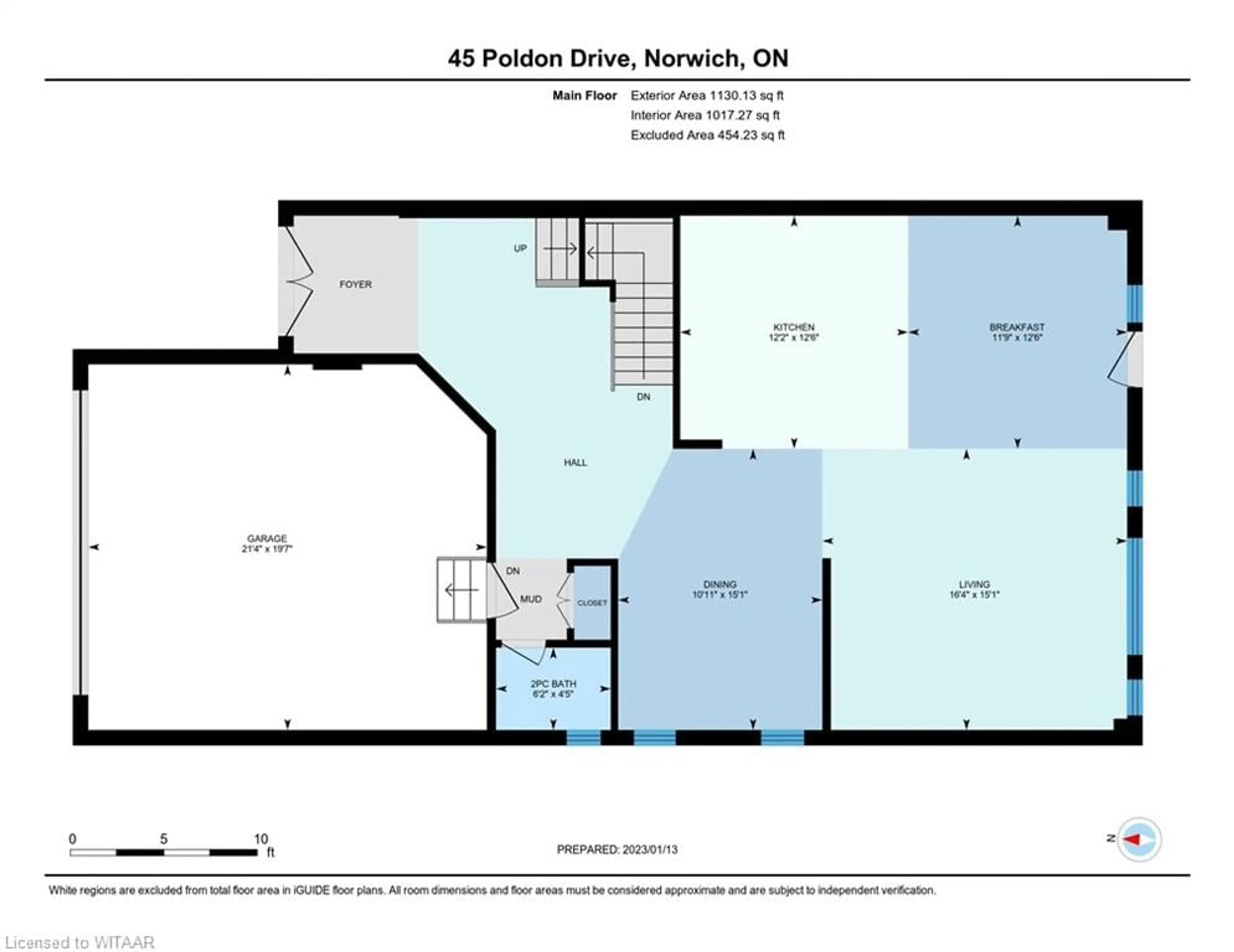 Floor plan for 45 Poldon Dr, Norwich Ontario N0J 1P0