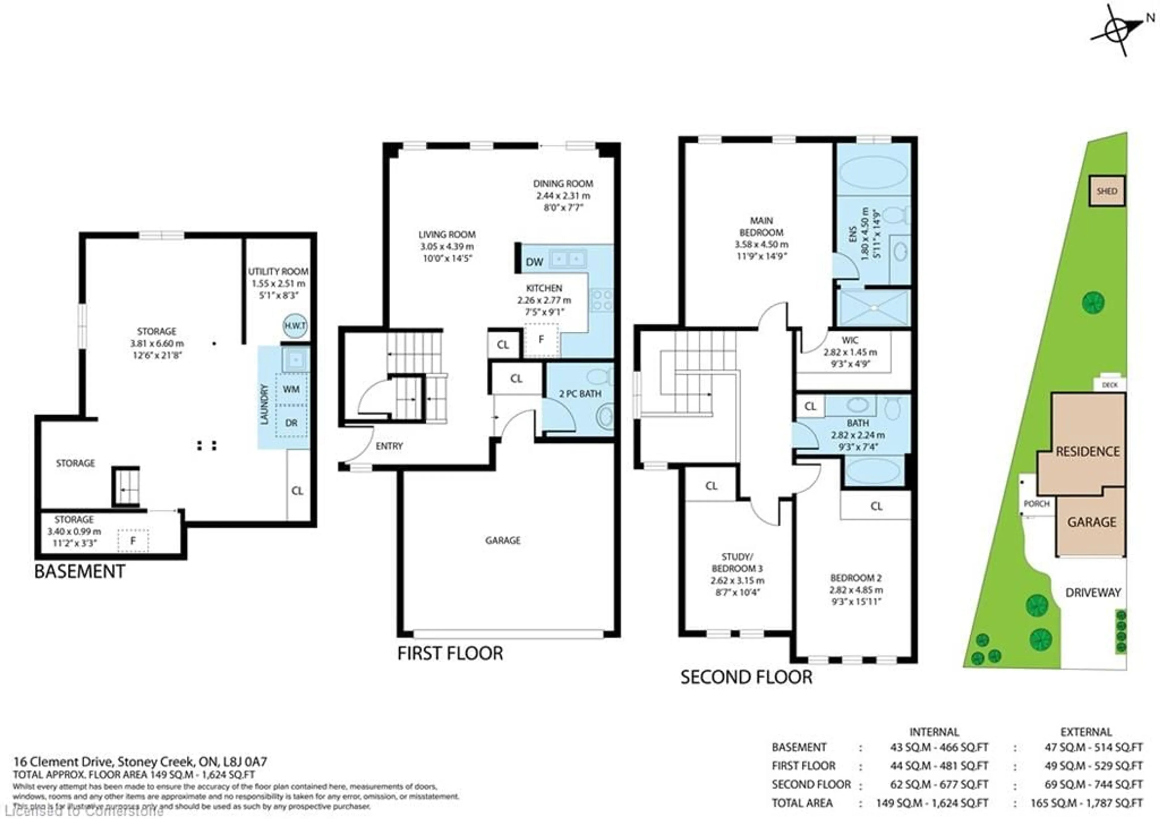 Floor plan for 16 Clement Dr, Stoney Creek Ontario L8J 0A7