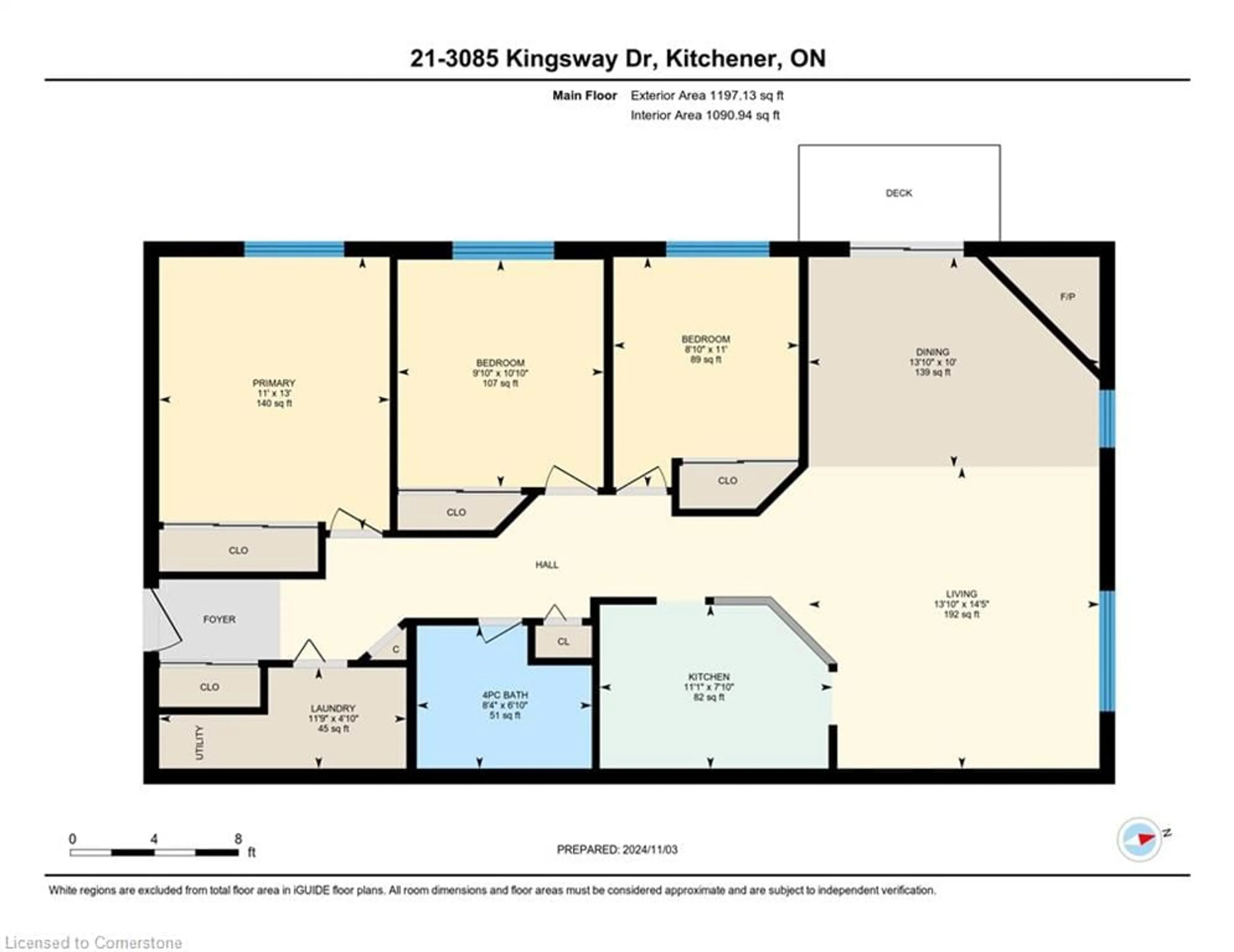 Floor plan for 3085 Kingsway Dr #21, Kitchener Ontario N2C 2P1