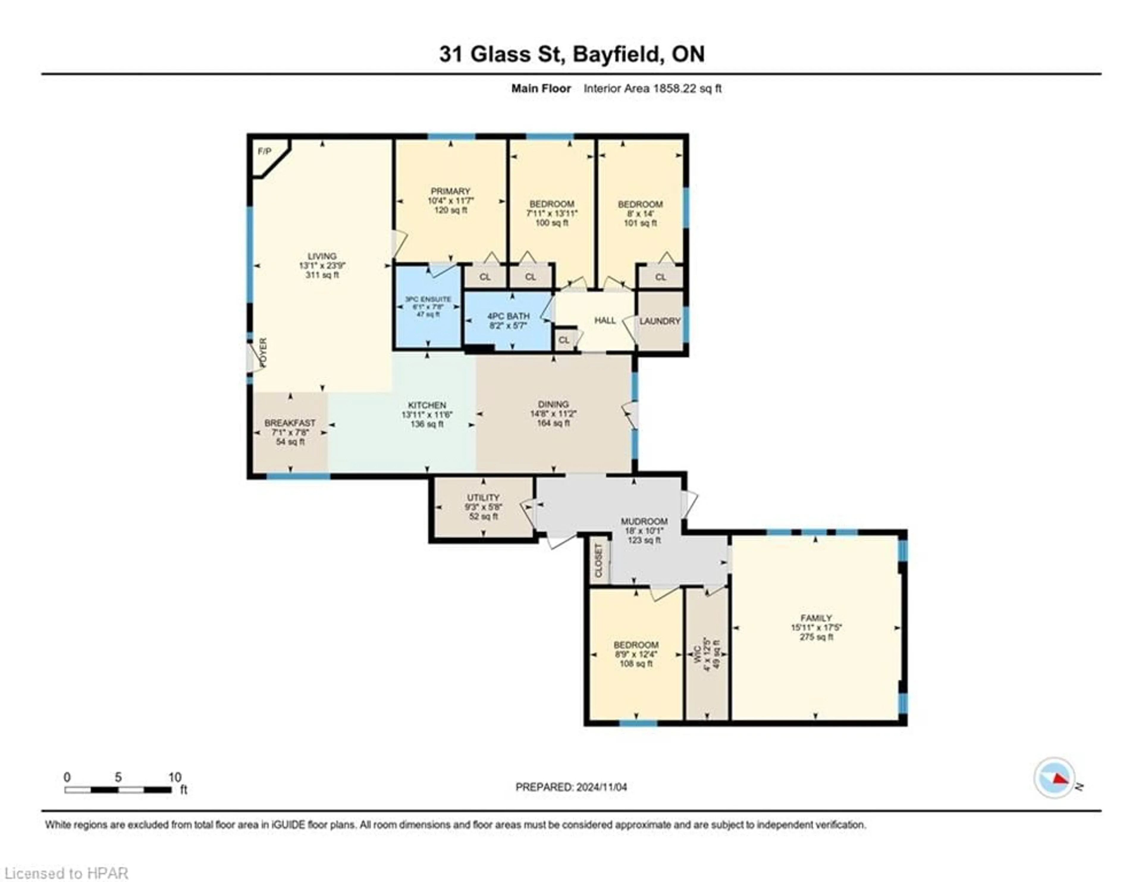 Floor plan for 31 Glass St, Bayfield Ontario N0M 1G0