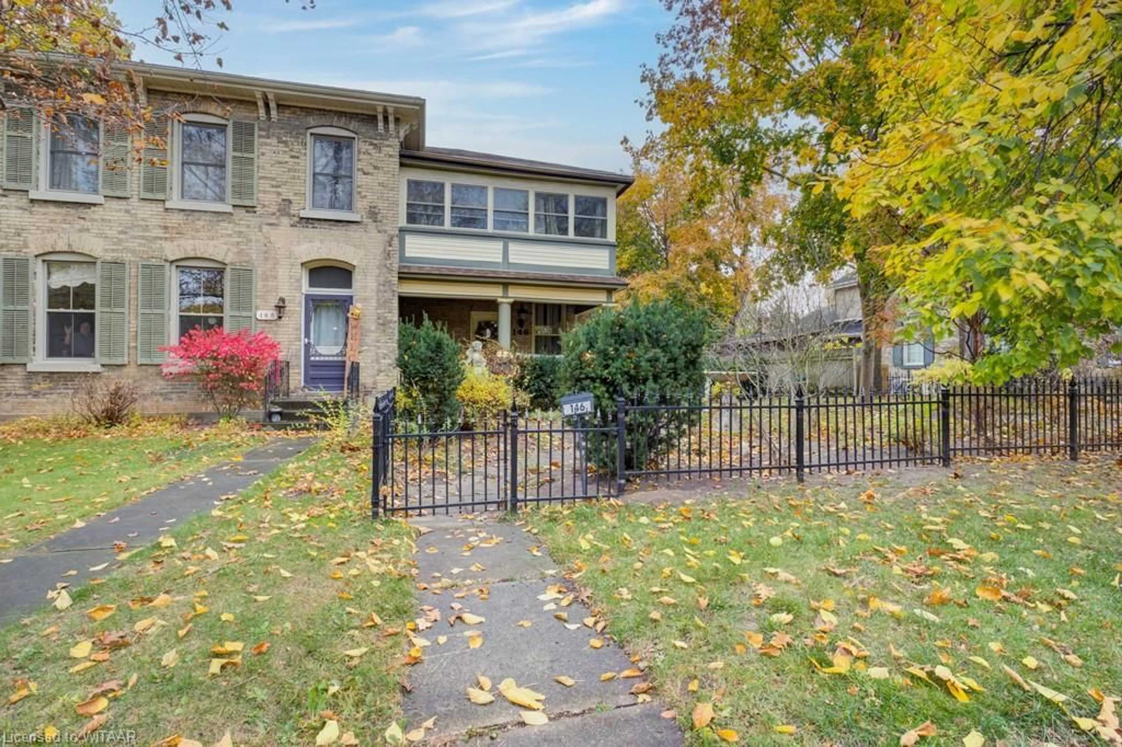 A pic from exterior of the house or condo, the fenced backyard for 146 Graham St, Woodstock Ontario N4S 6J9