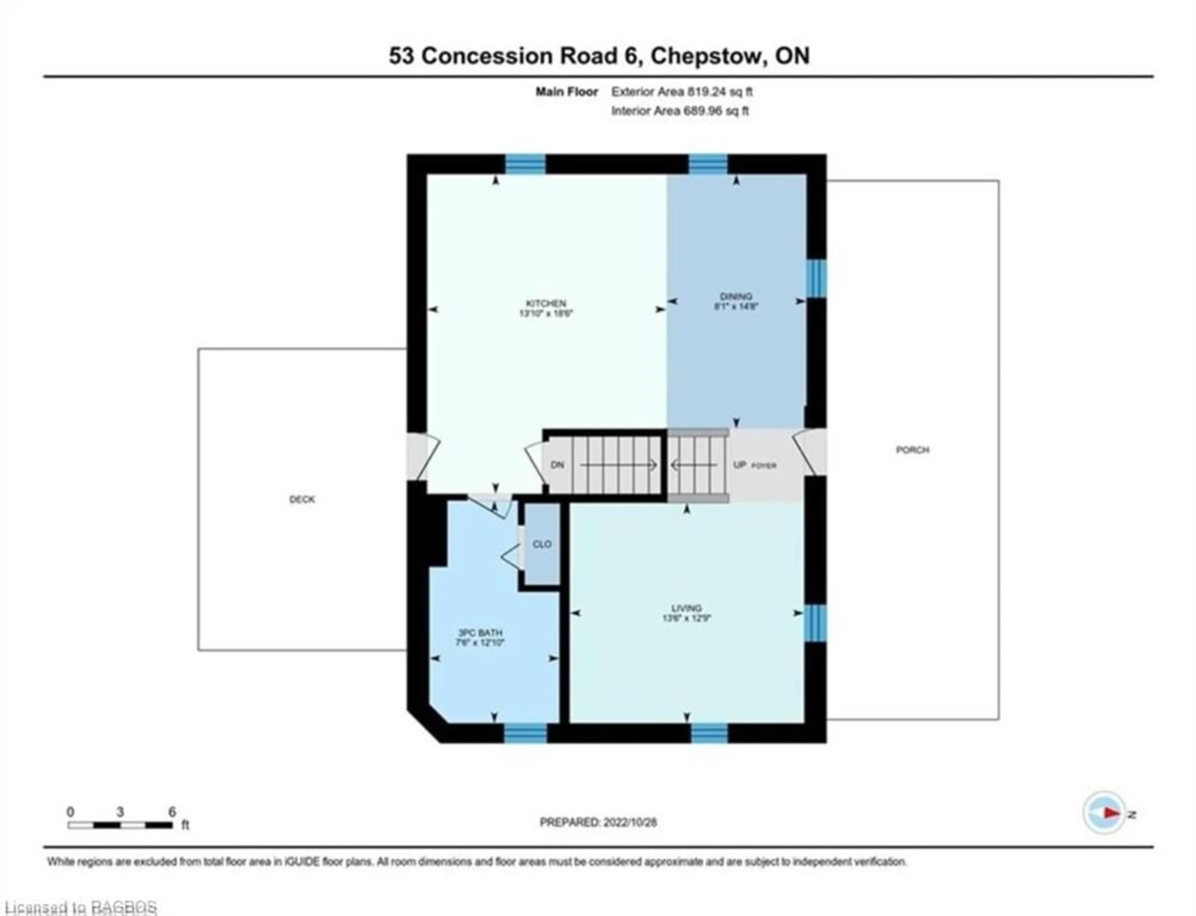 Floor plan for 53 Concession 6th, Chepstow Ontario N0G 1K0