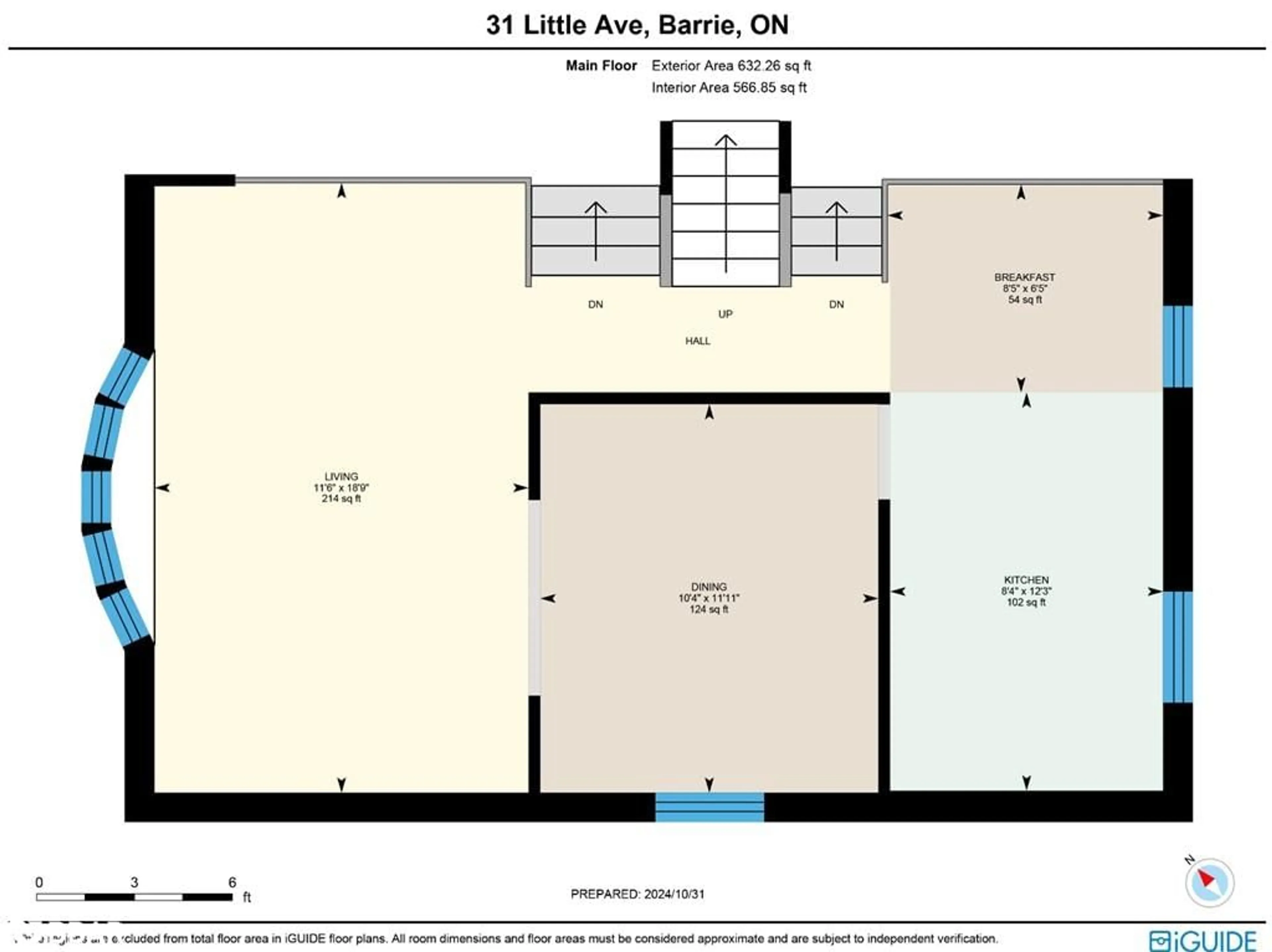 Floor plan for 31 Little Ave, Barrie Ontario L4N 2Z4