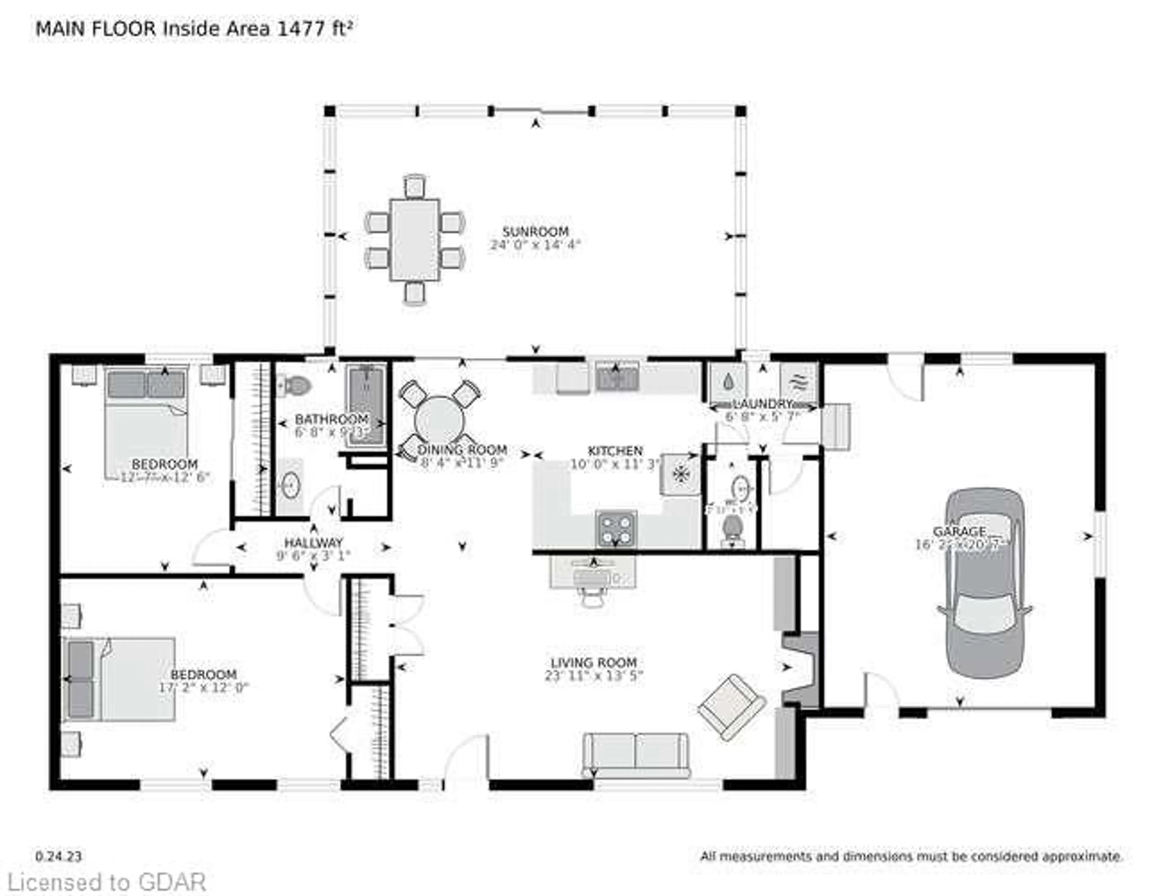 Floor plan for 7 Stark St, Bayfield Ontario N0M 1G0