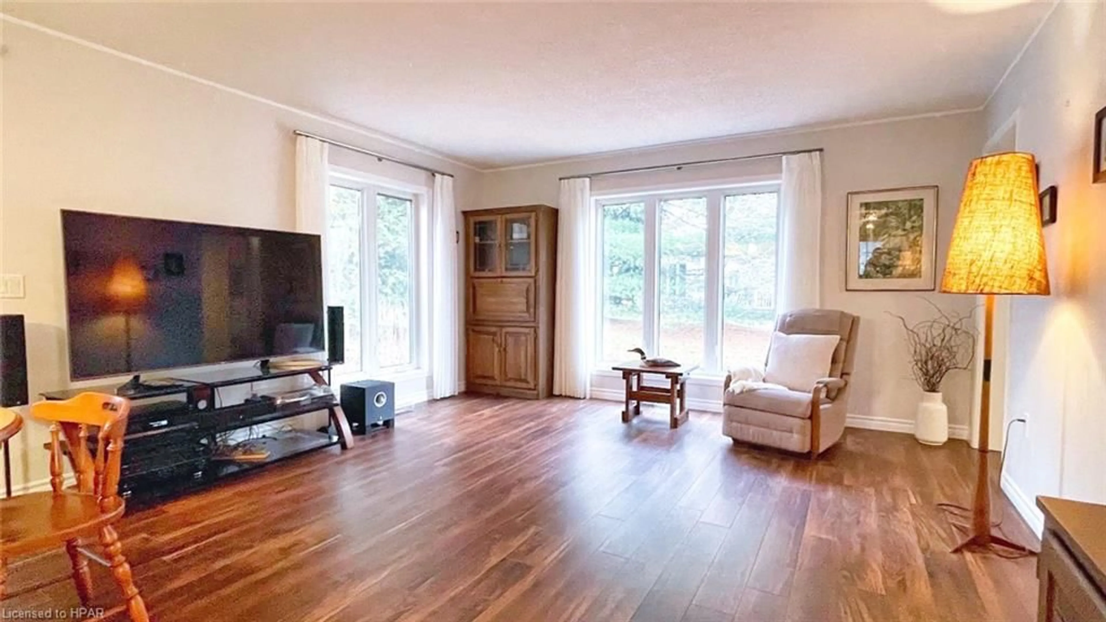 Living room, wood floors for 23 White Bark Way, Belwood Ontario N0B 1J0