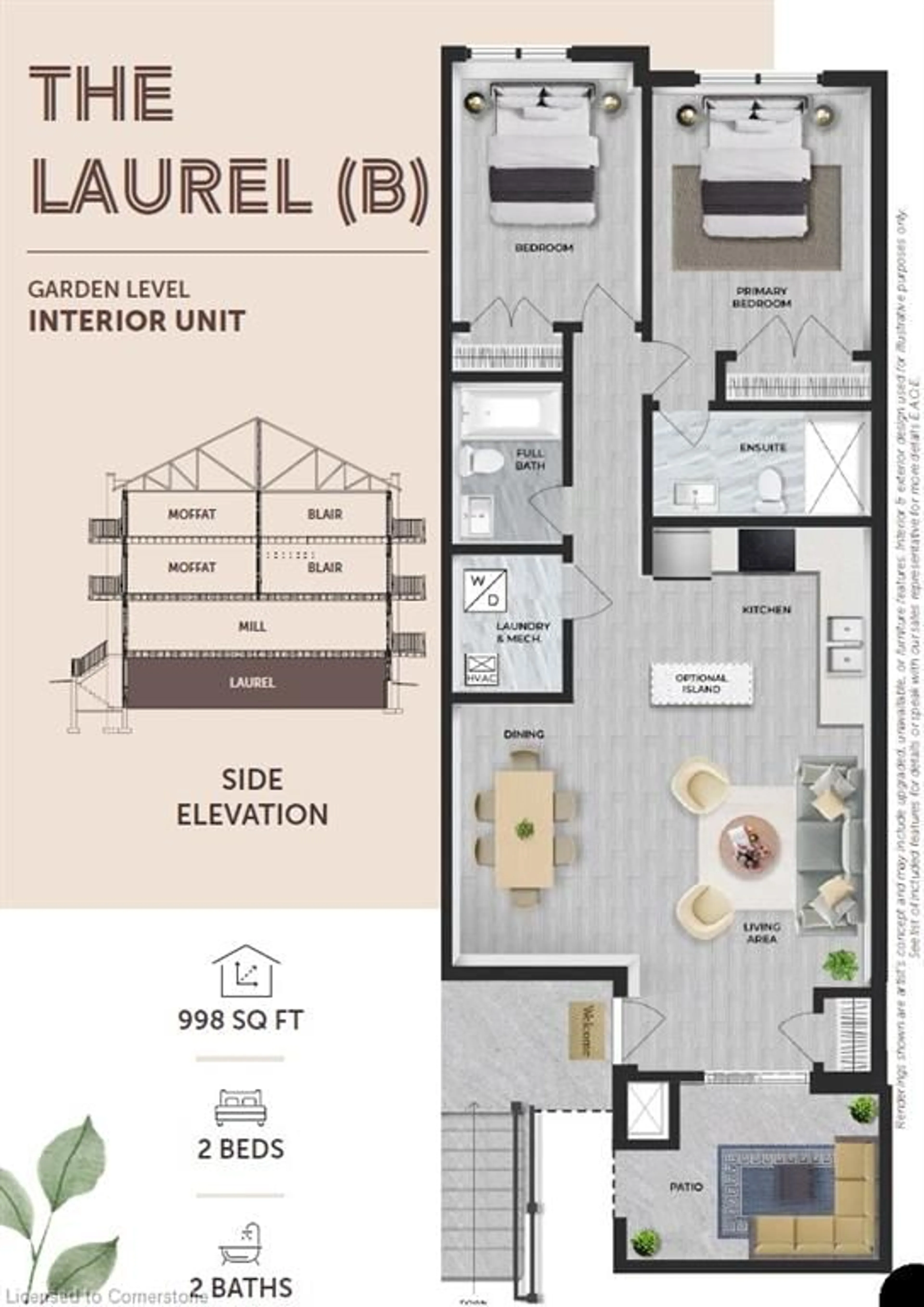 Floor plan for 10 South Creek Dr #09, Kitchener Ontario N2R 1N3