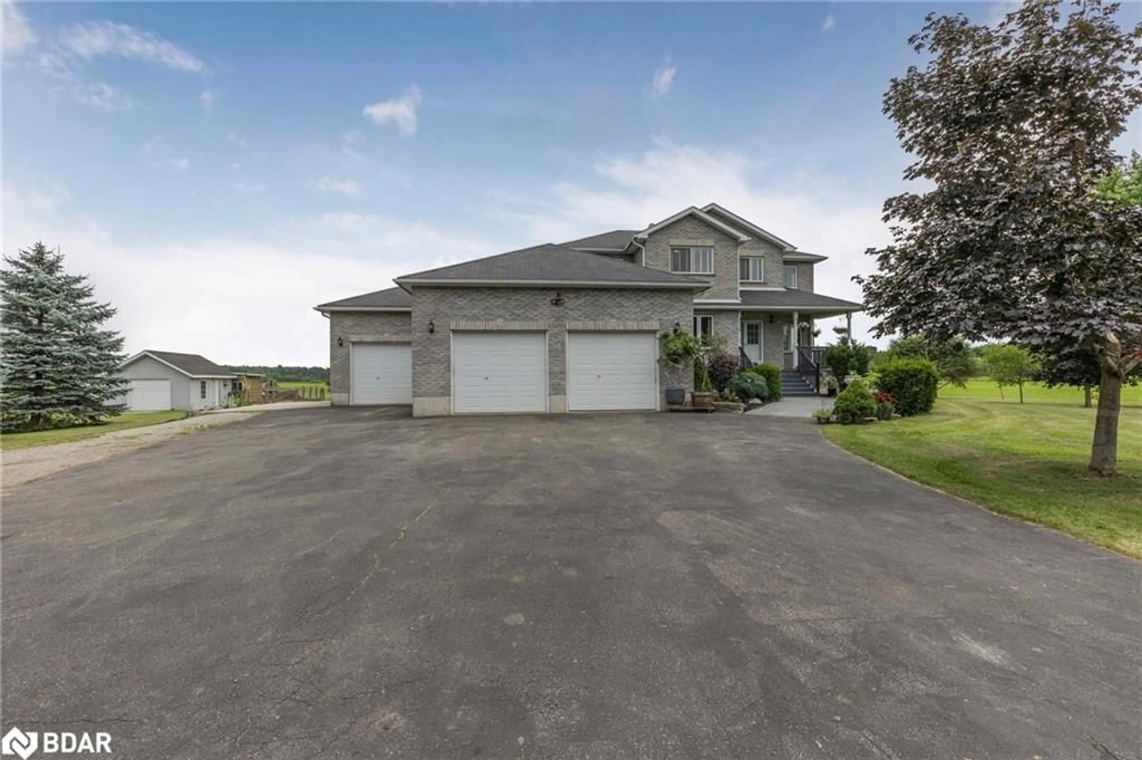 Frontside or backside of a home, the street view for 3805 Concession 7 Conc, Loretto Ontario L0G 1L0