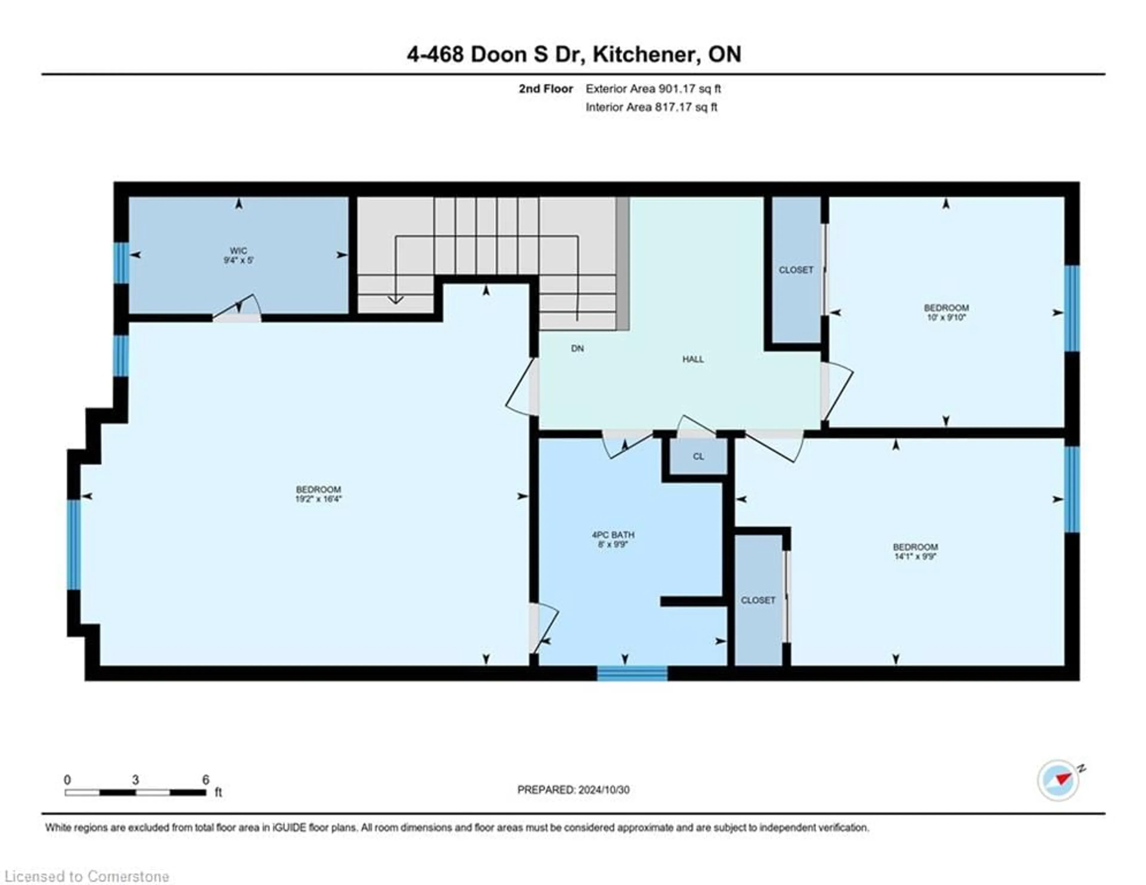 Floor plan for 468 Doon South Dr #4, Kitchener Ontario N2P 0A2