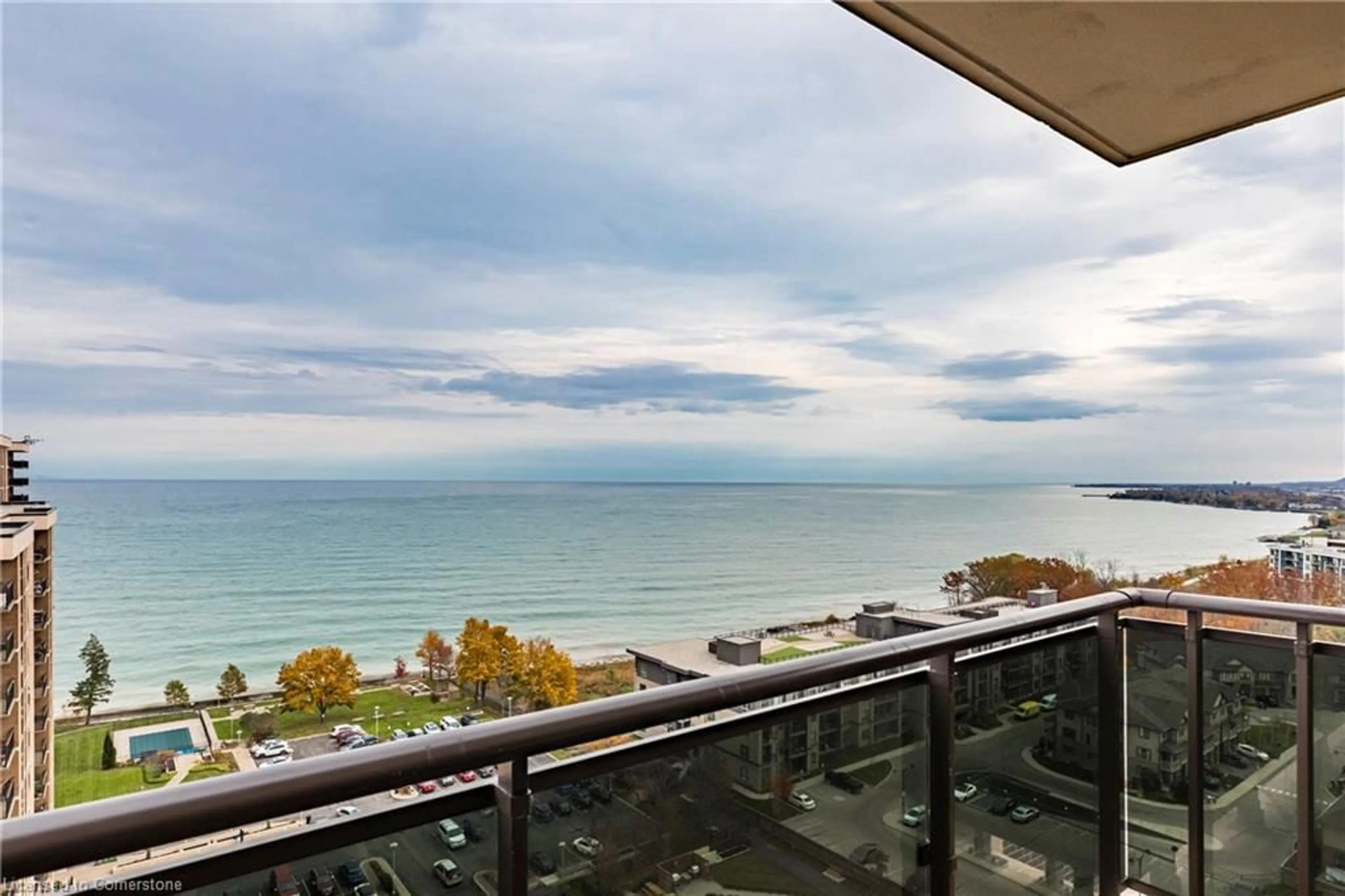 Balcony in the apartment, lake for 301 Frances Ave #1808, Stoney Creek Ontario L8E 3W6