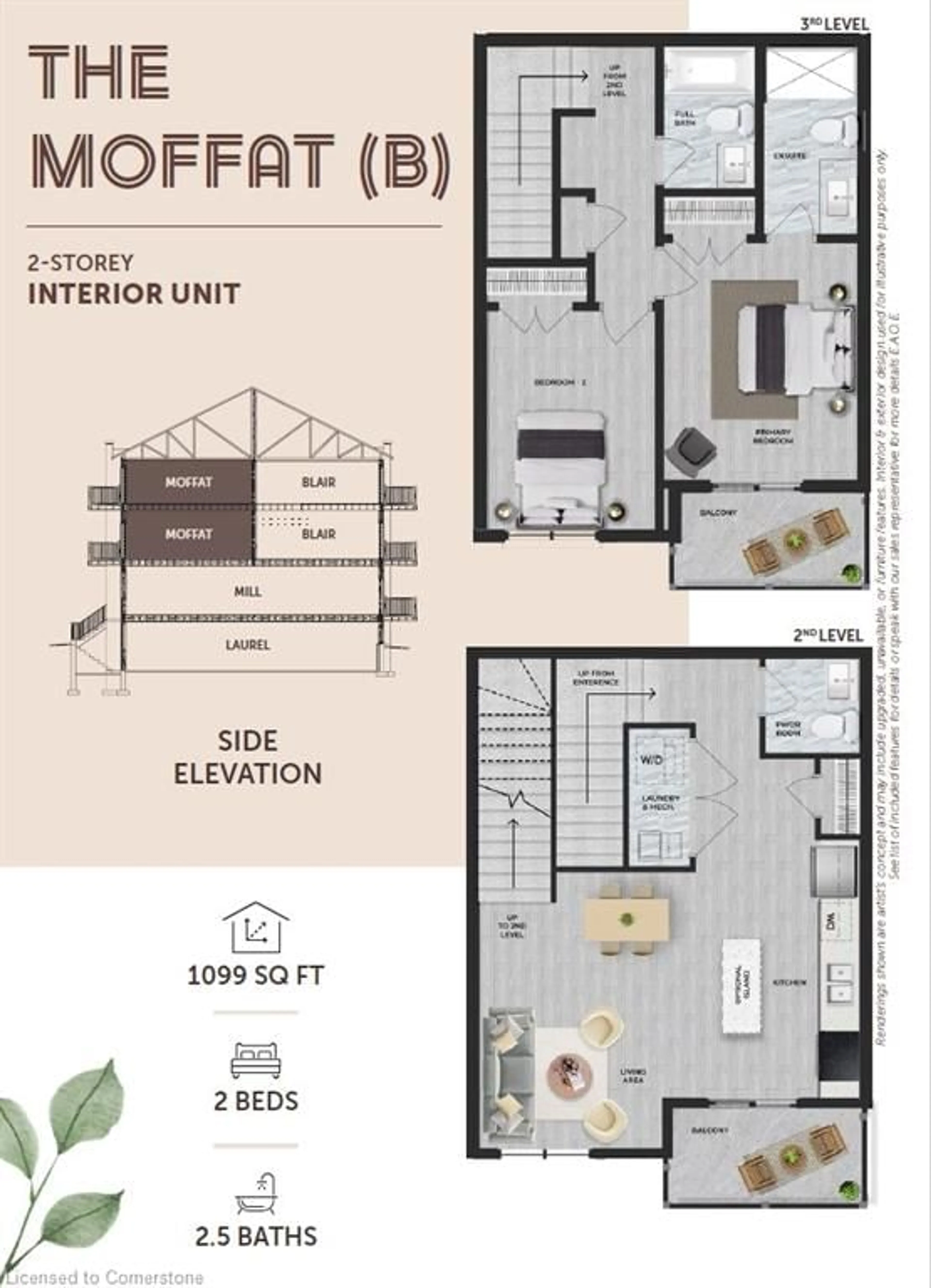 Floor plan for 10 South Creek Dr #43, Kitchener Ontario N2R 1N3