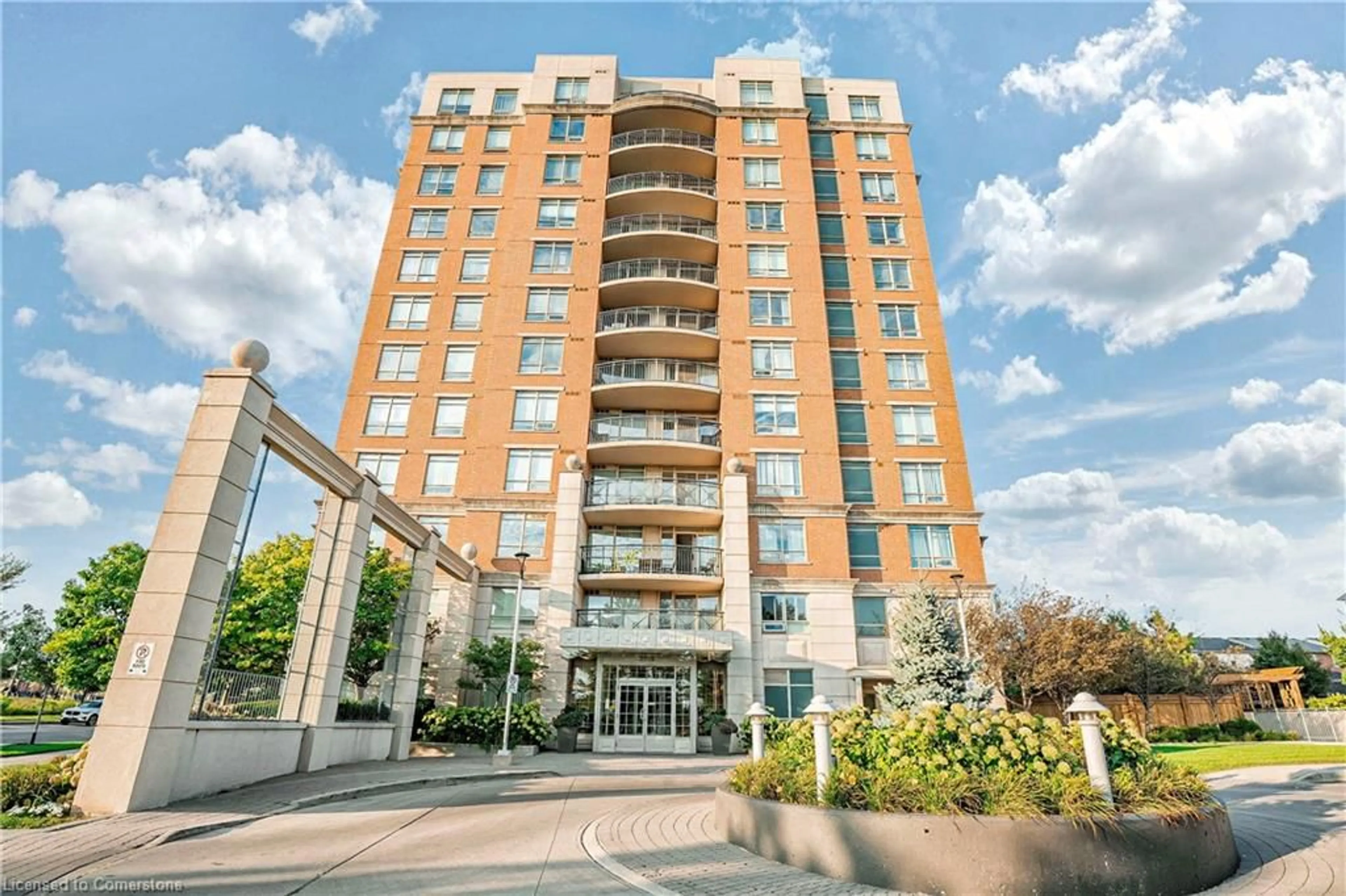 A pic from exterior of the house or condo, the front or back of building for 2365 Central Park Dr #412, Oakville Ontario L6H 0C7