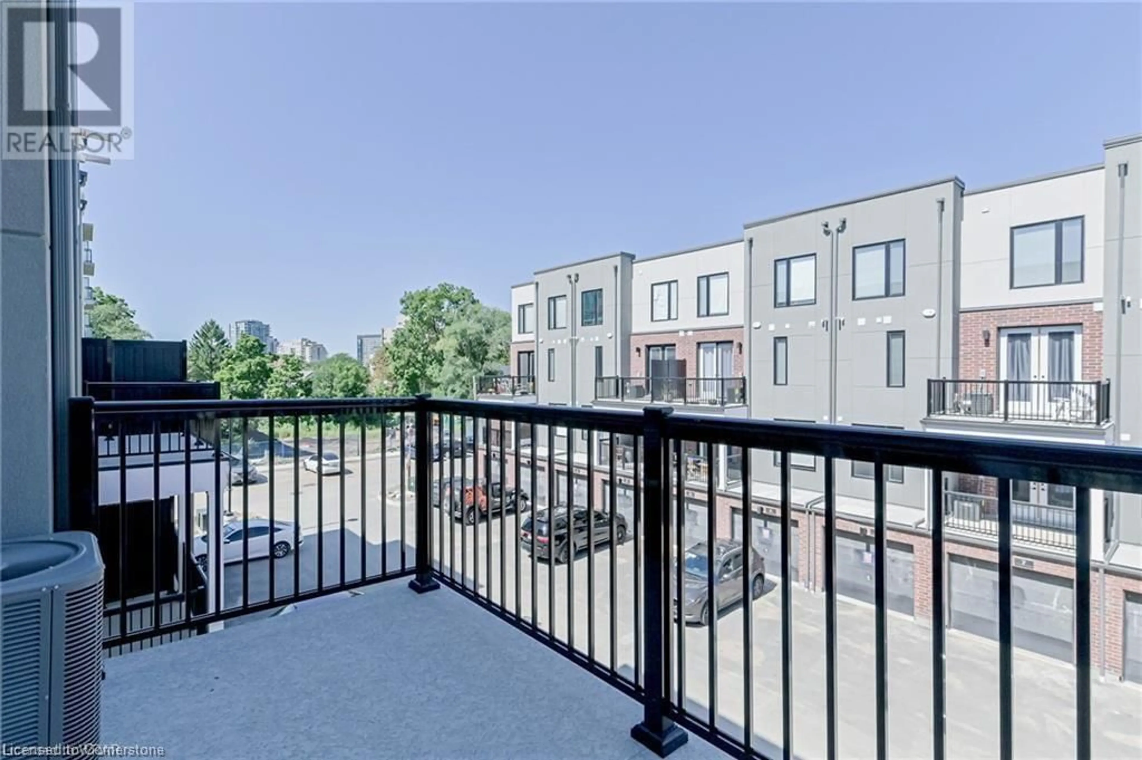 Patio, the fenced backyard for 99 Roger St #28, Waterloo Ontario N2J 0G1