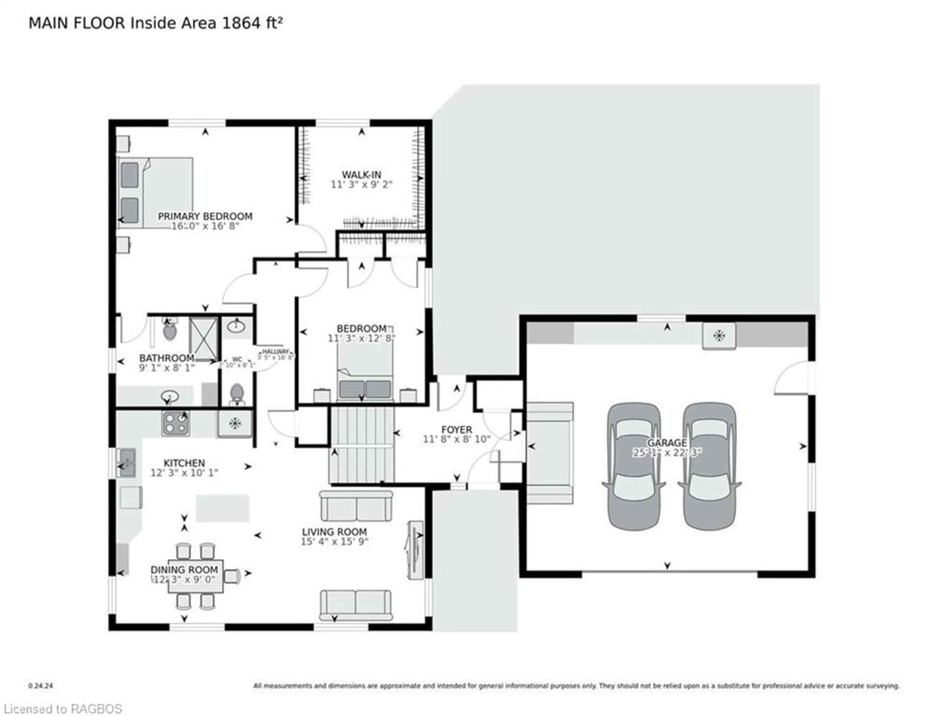 Floor plan for 18 Walker Way, Sauble Beach Ontario N0H 2G0