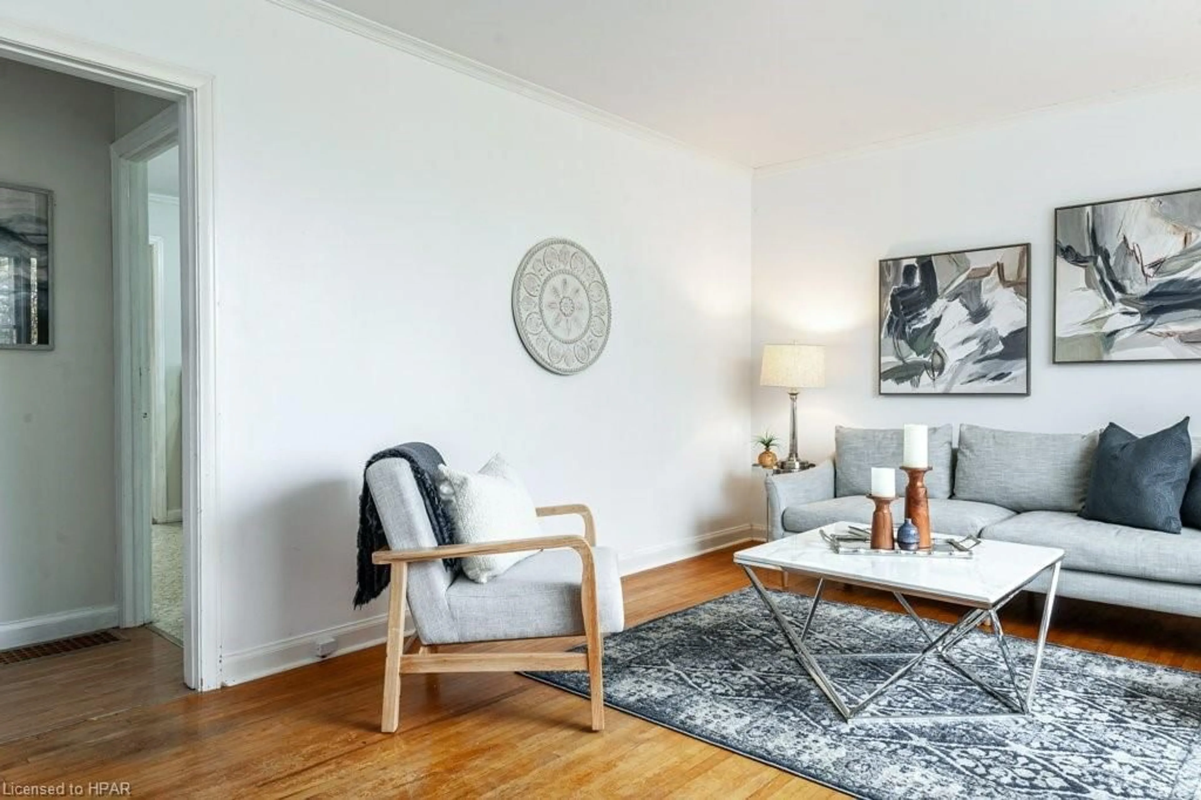 Living room, wood floors for 41 Daly Ave, Stratford Ontario N5A 1B7