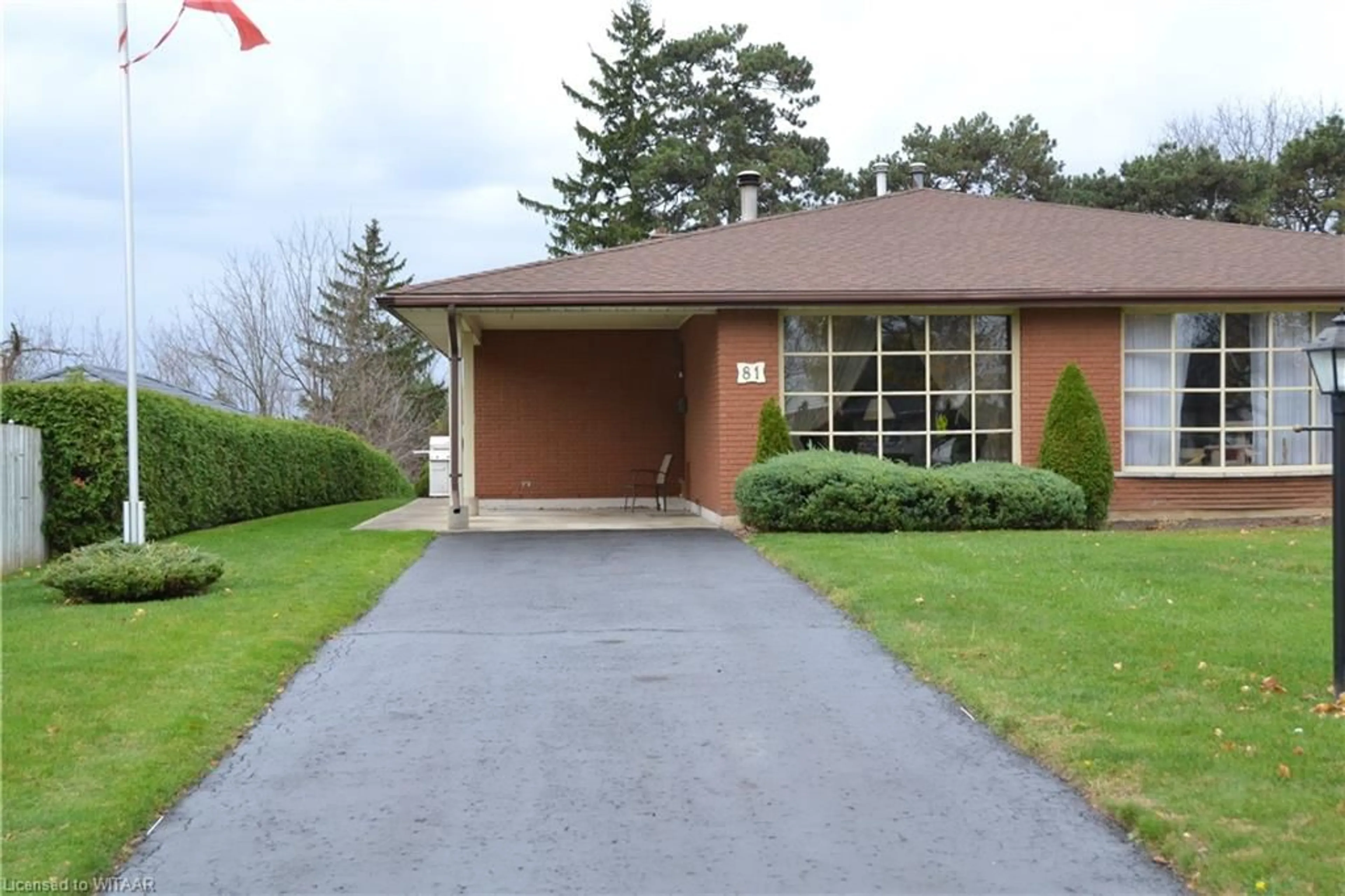 Frontside or backside of a home, the street view for 81 Clarke St, Woodstock Ontario N4S 7M4