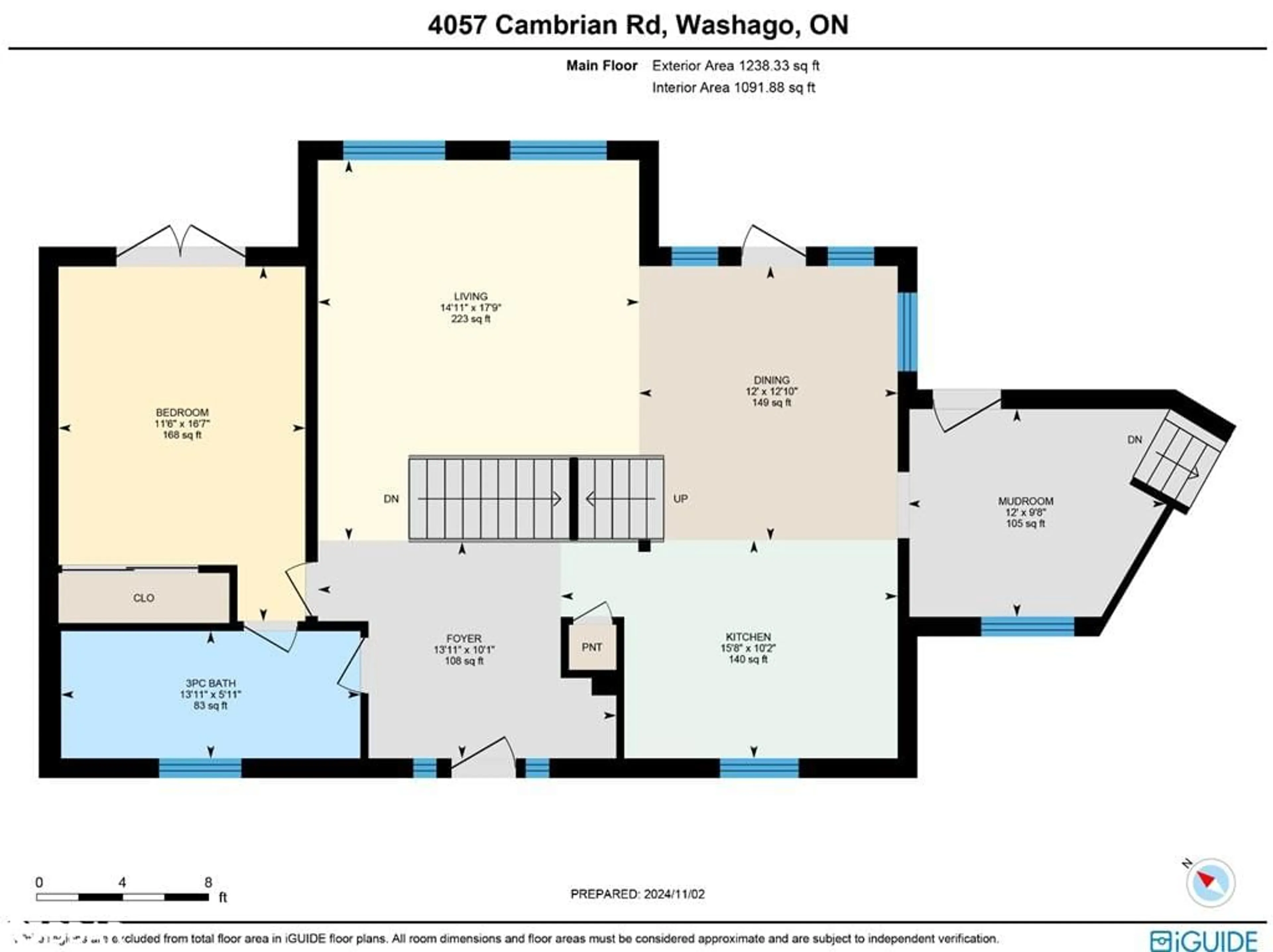 Floor plan for 4057 Cambrian Road, Washago Ontario L0K 2B0