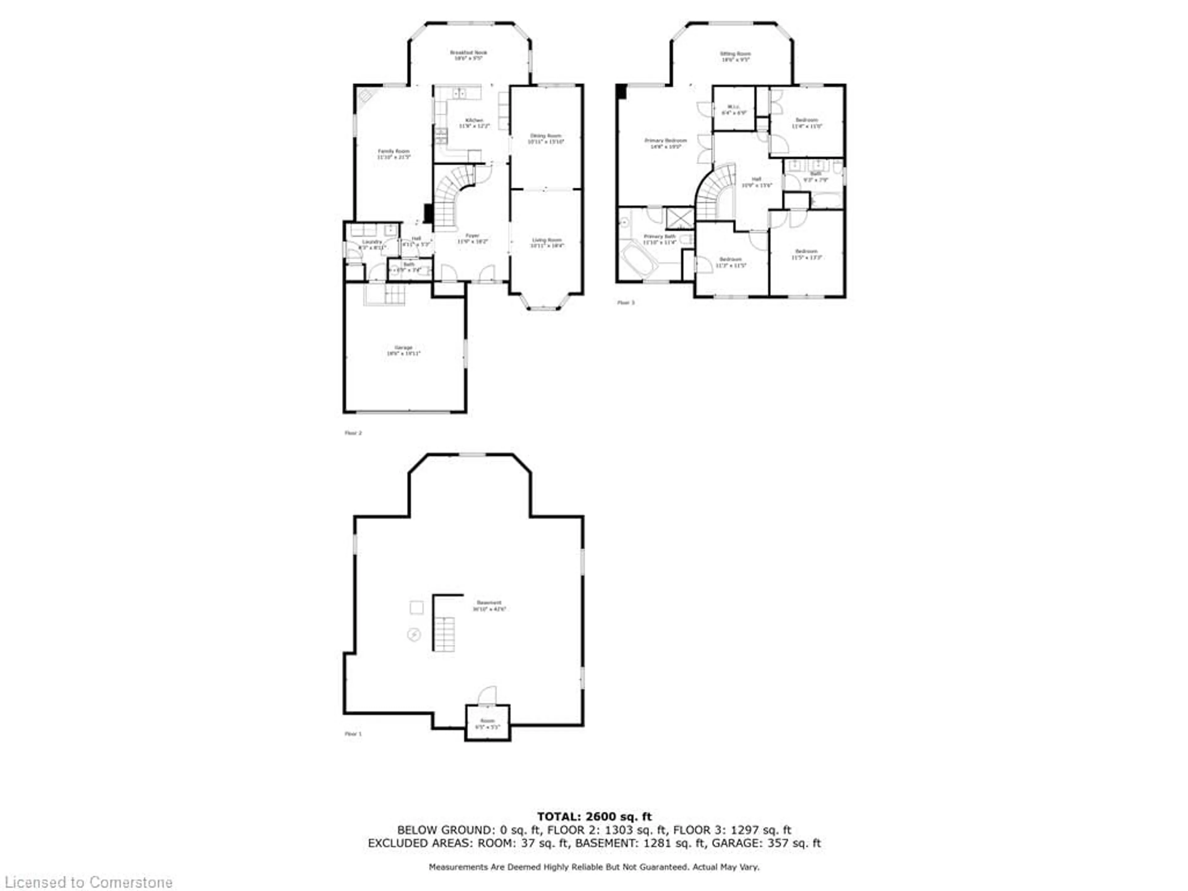 Floor plan for 11 Willowtree Crt, Dundas Ontario L9H 6T3