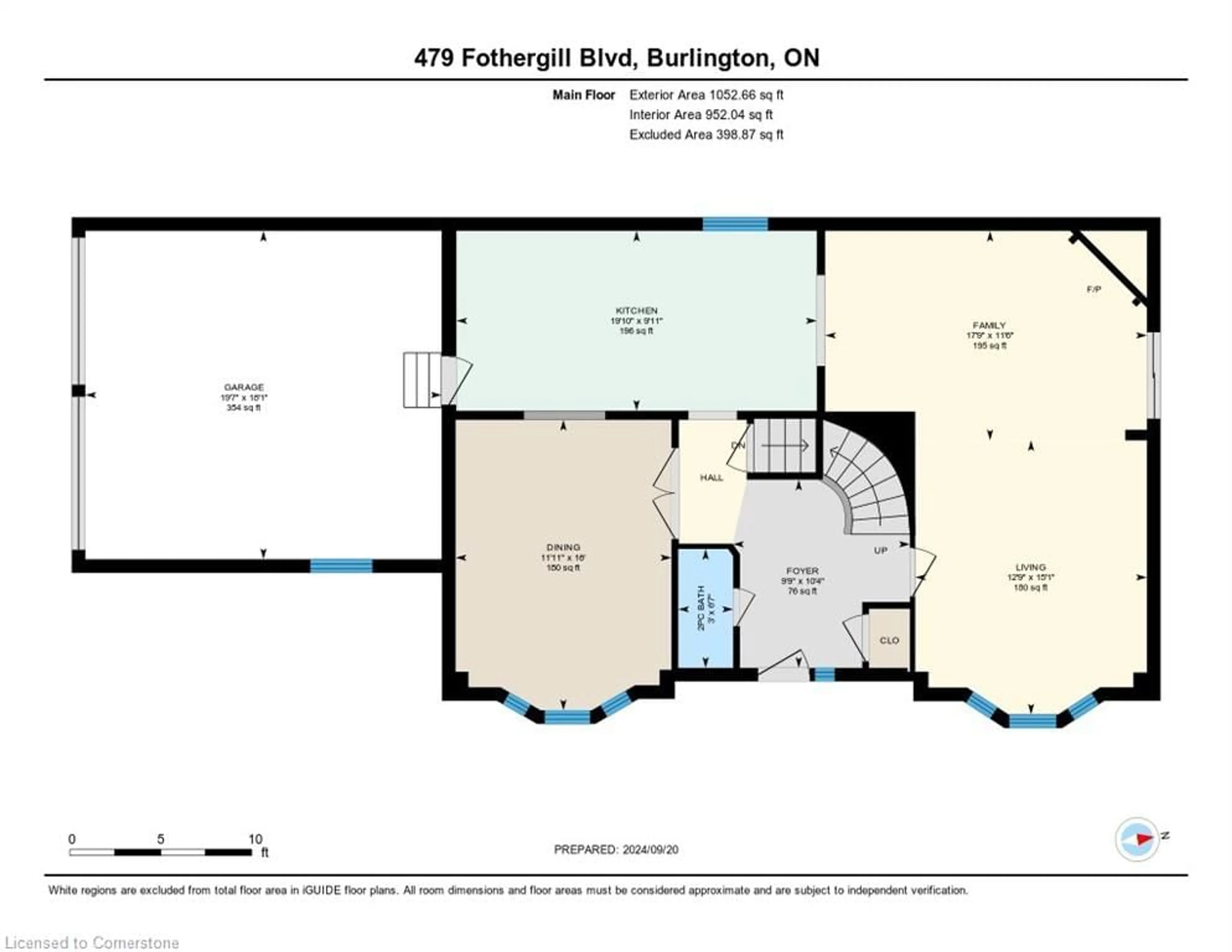 Floor plan for 479 Fothergill Blvd, Burlington Ontario L7L 6C9