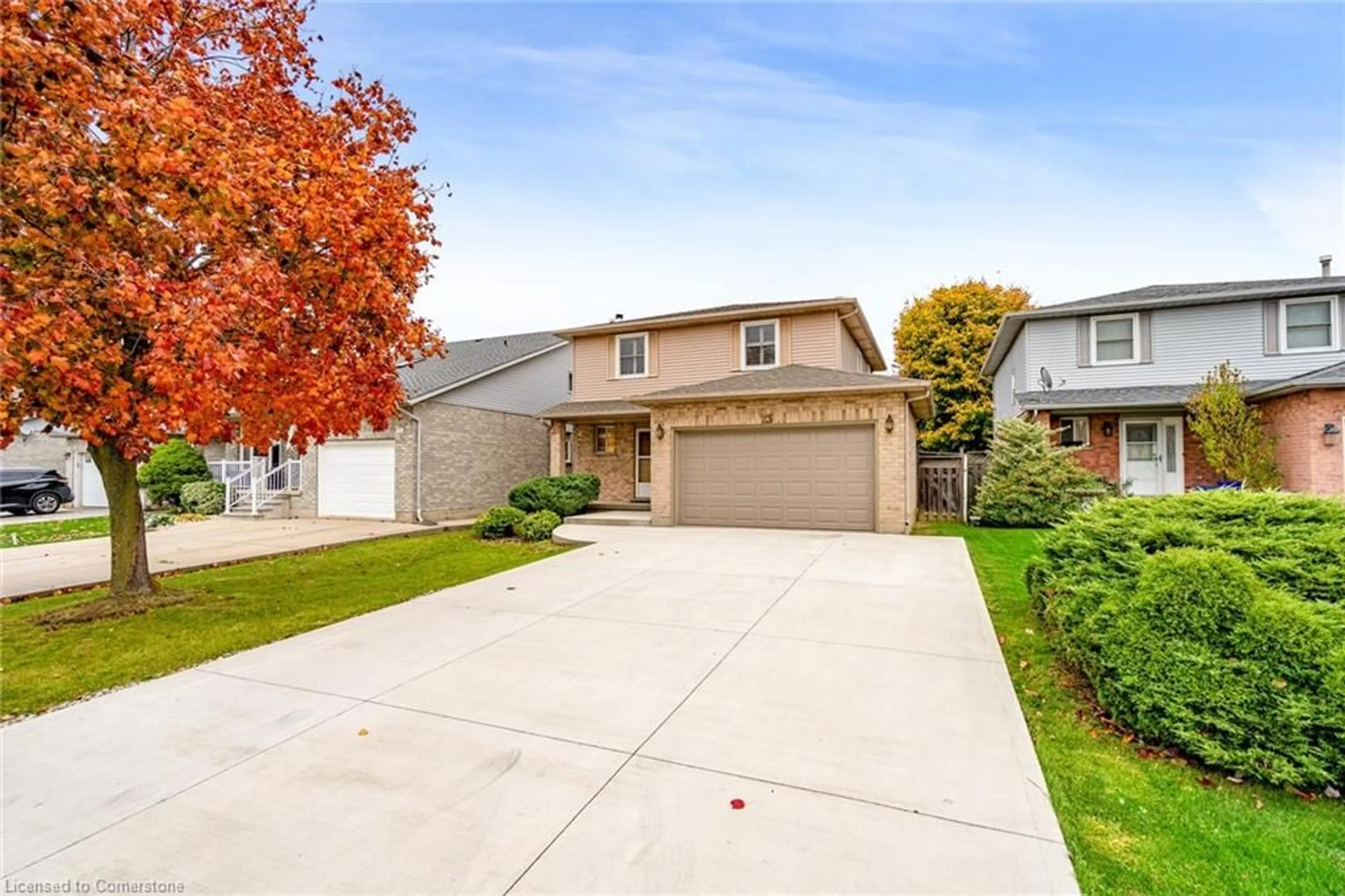 Frontside or backside of a home, the street view for 23 Lancer Crt, Hamilton Ontario L9B 2B2