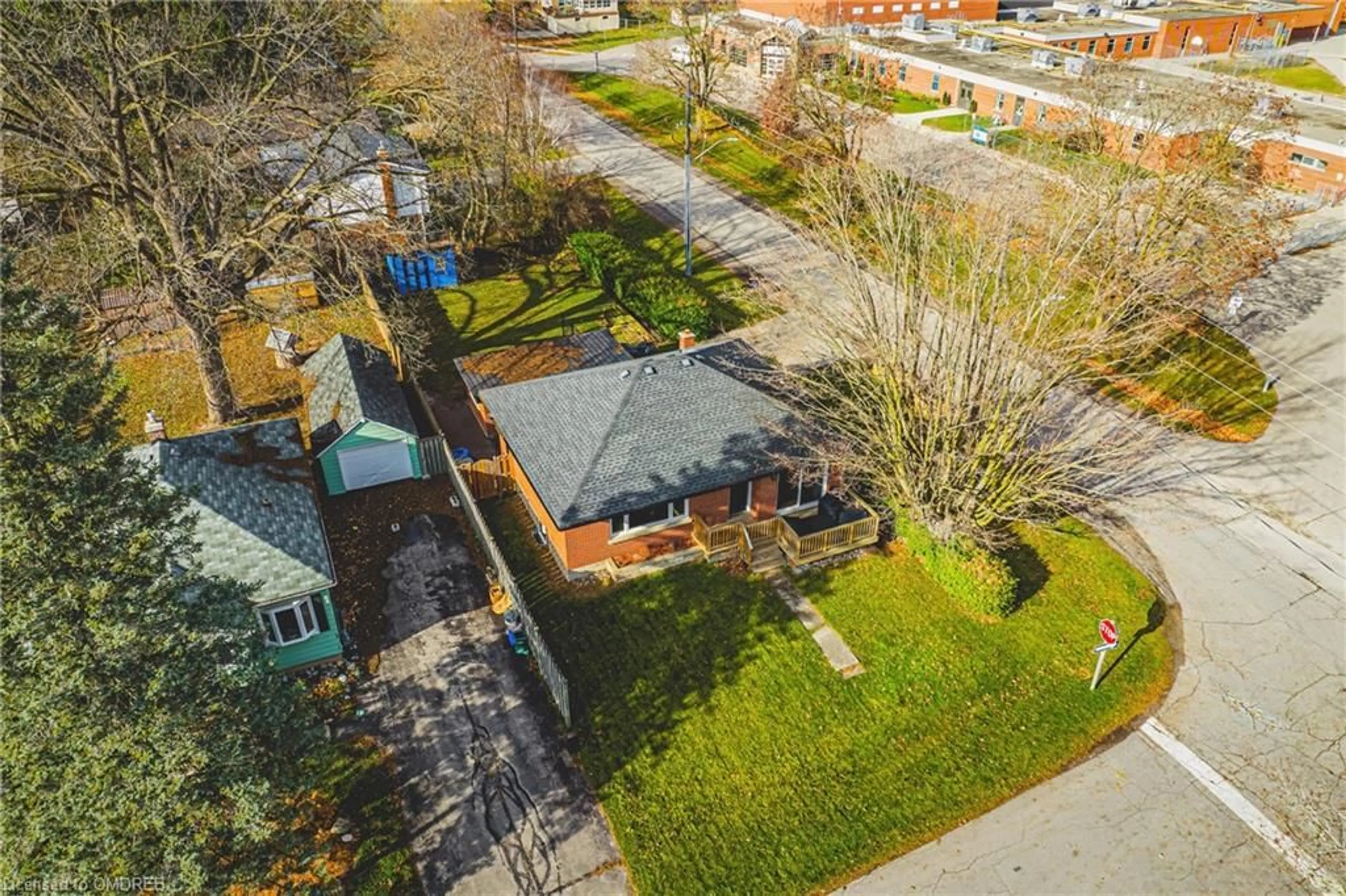 A pic from exterior of the house or condo, the fenced backyard for 8 English St, Erin Ontario N0B 1T0