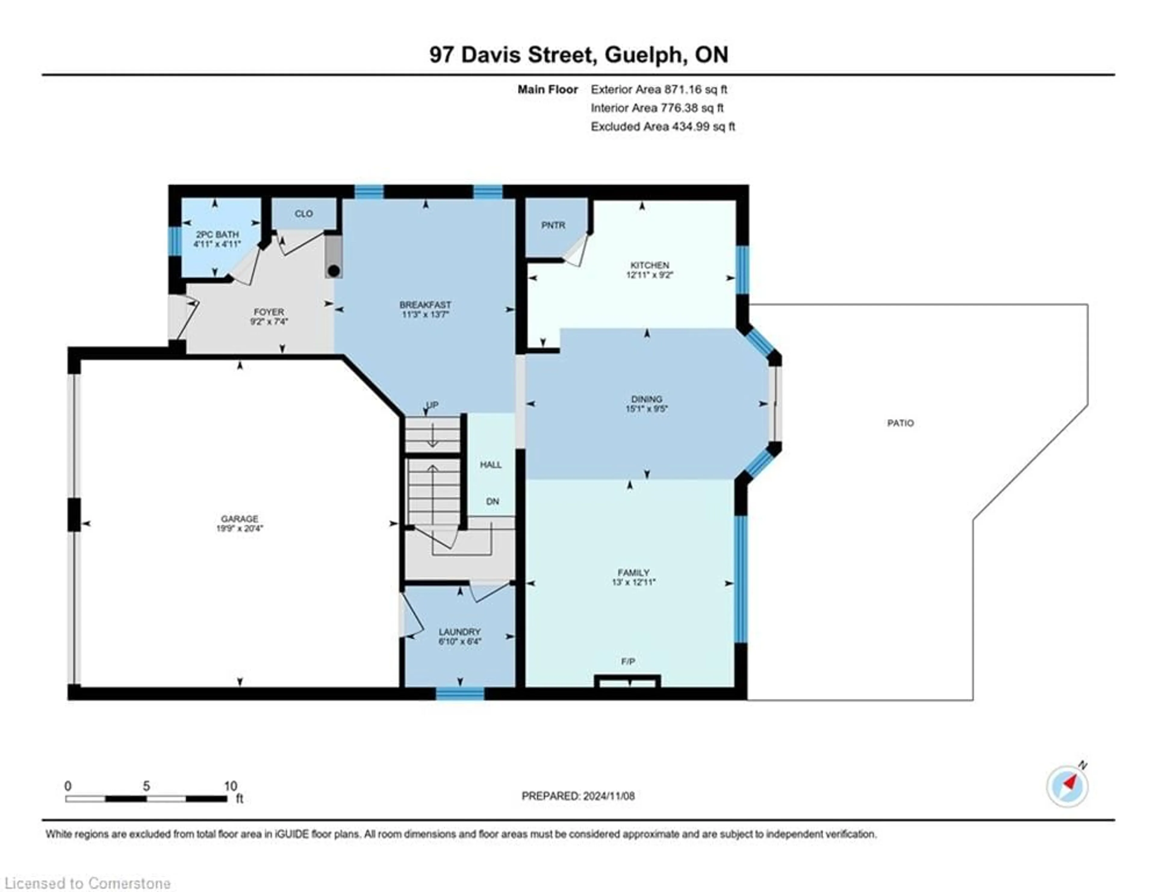 Floor plan for 97 Davis Street St, Guelph Ontario N1E 0G2