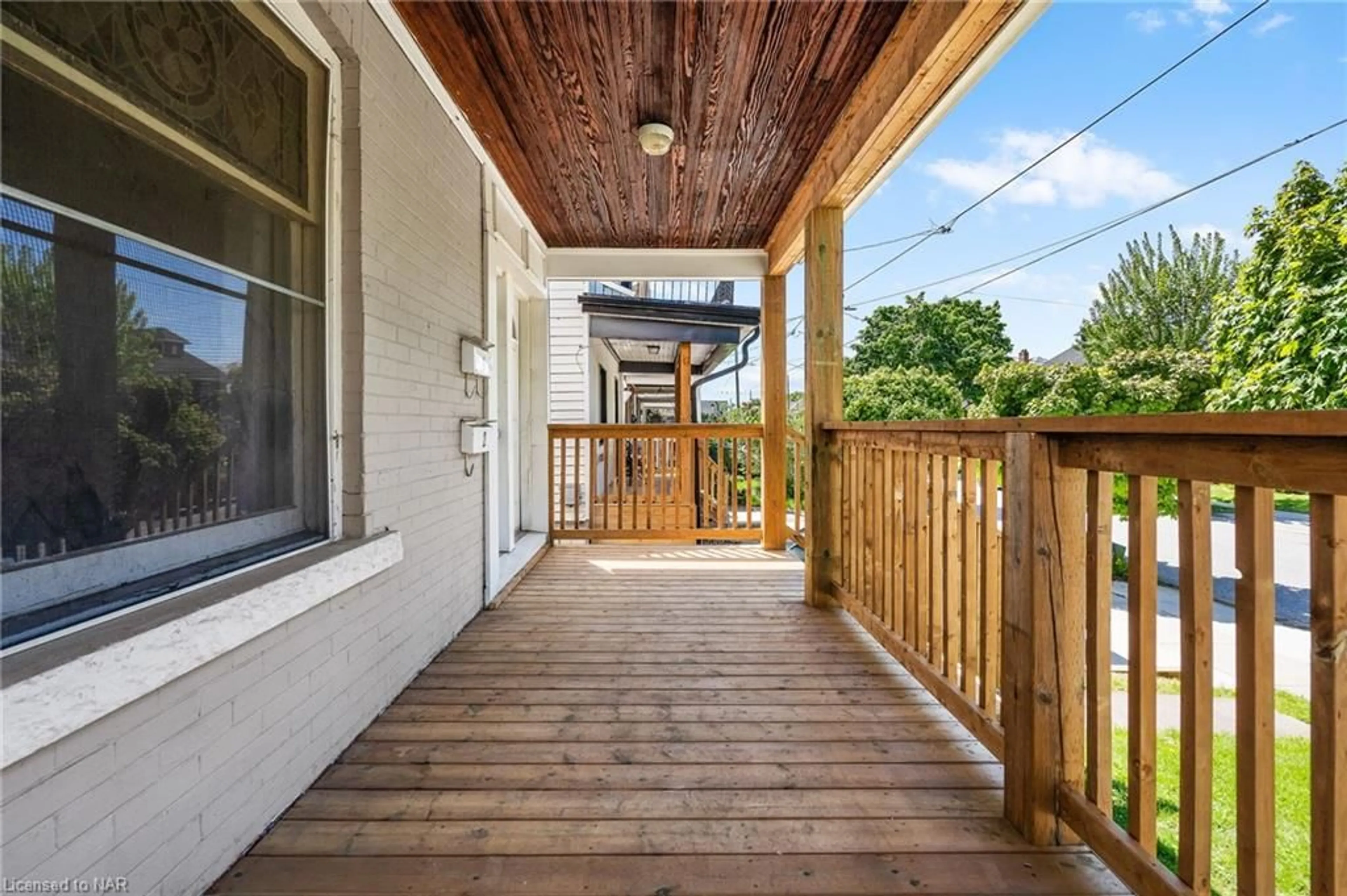 Patio, the fenced backyard for 78 Chaplin Ave, St. Catharines Ontario L2R 2E7