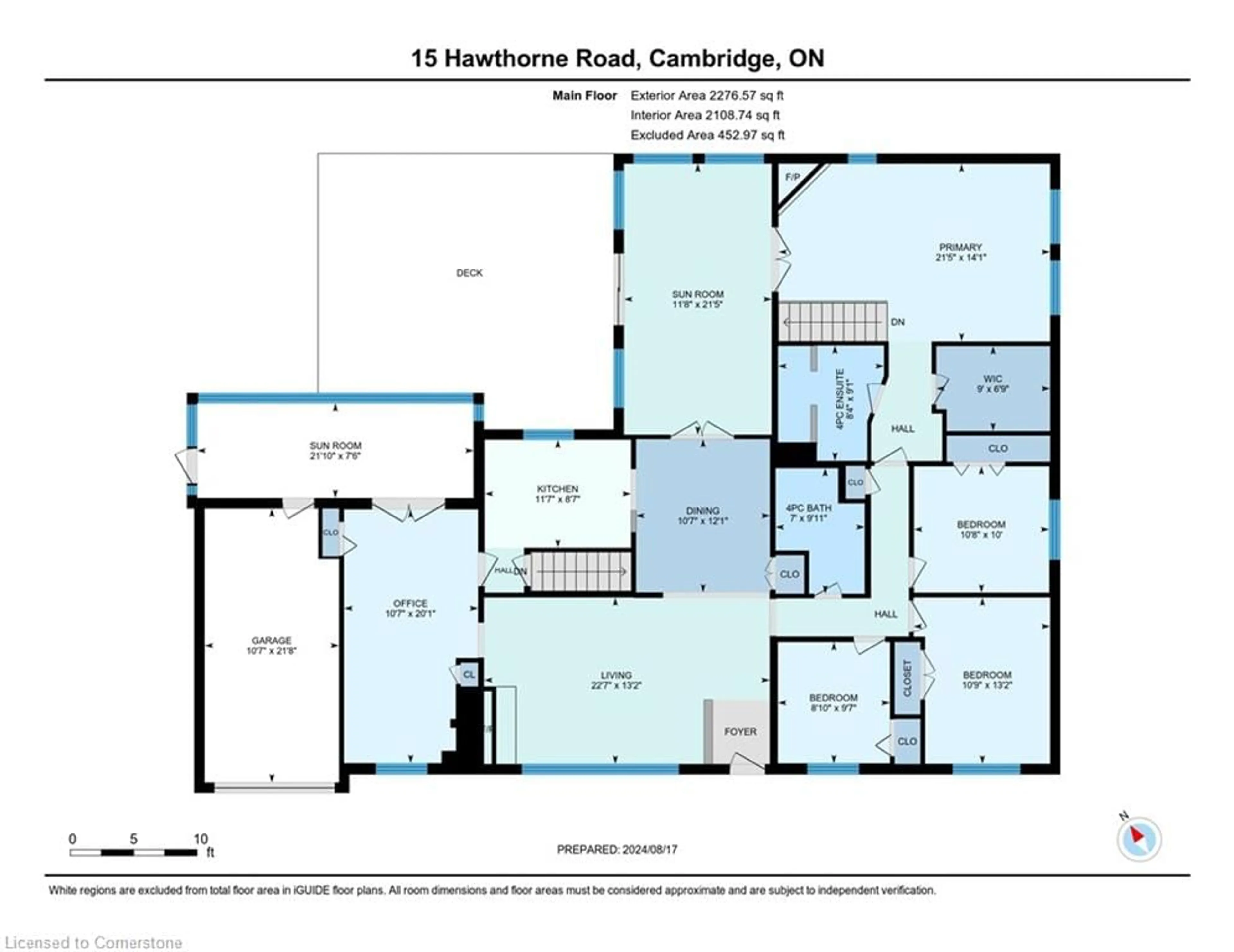 Floor plan for 15 Hawthorne Rd, Cambridge Ontario N1S 3J8